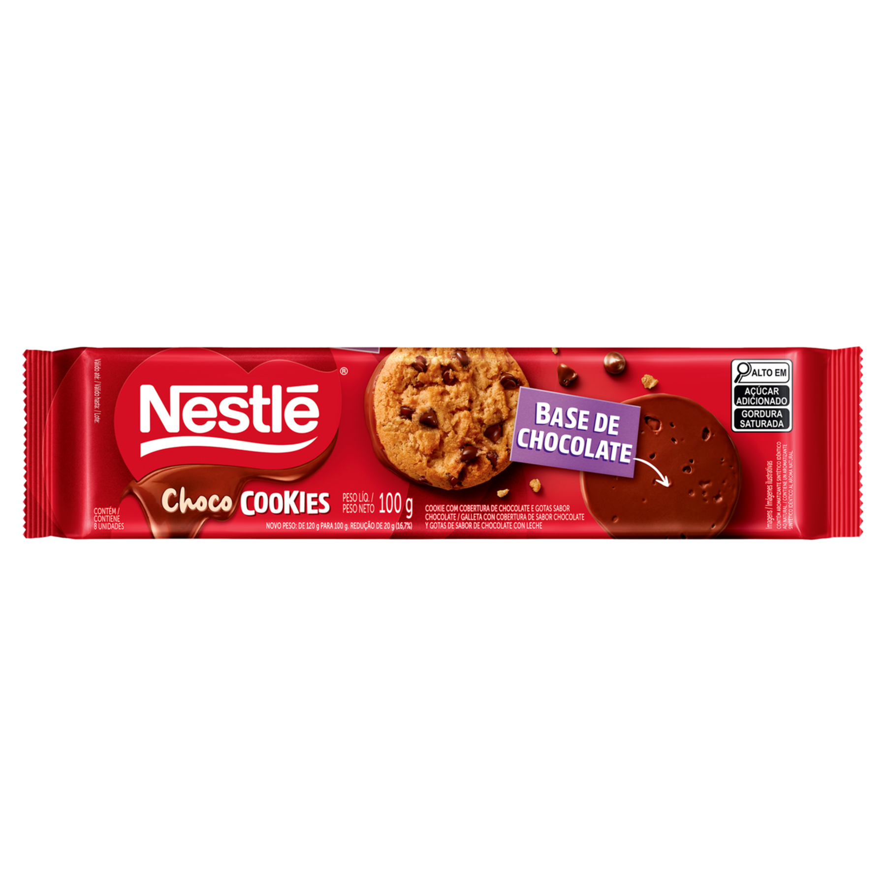 ChocoCookies Nestl&eacute; Coberto com Chocolate 100g
