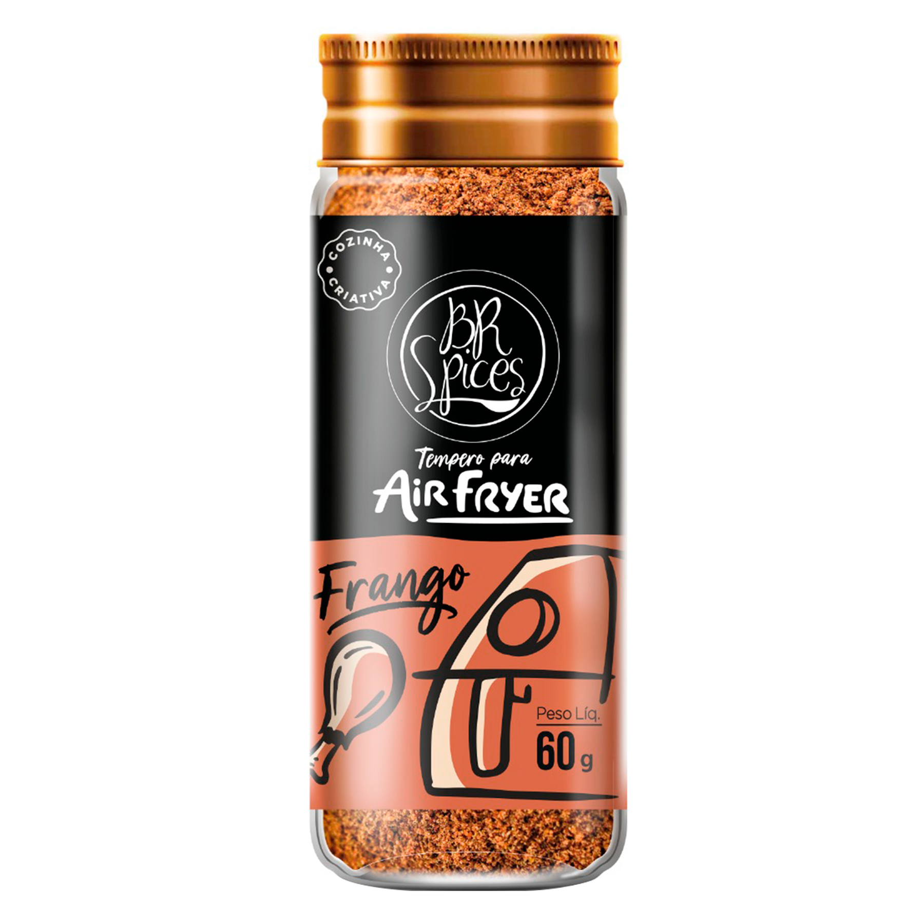 Tempero para Air Fryer Frango BR Spices Vidro 60g