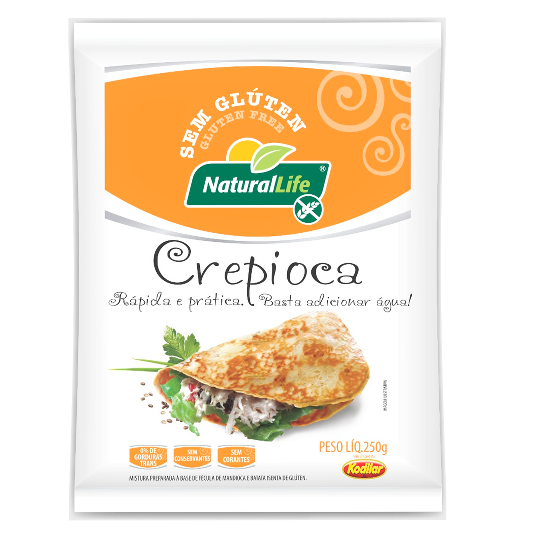 Crepioca Sem Glúten Natural Life Kodilar 250g