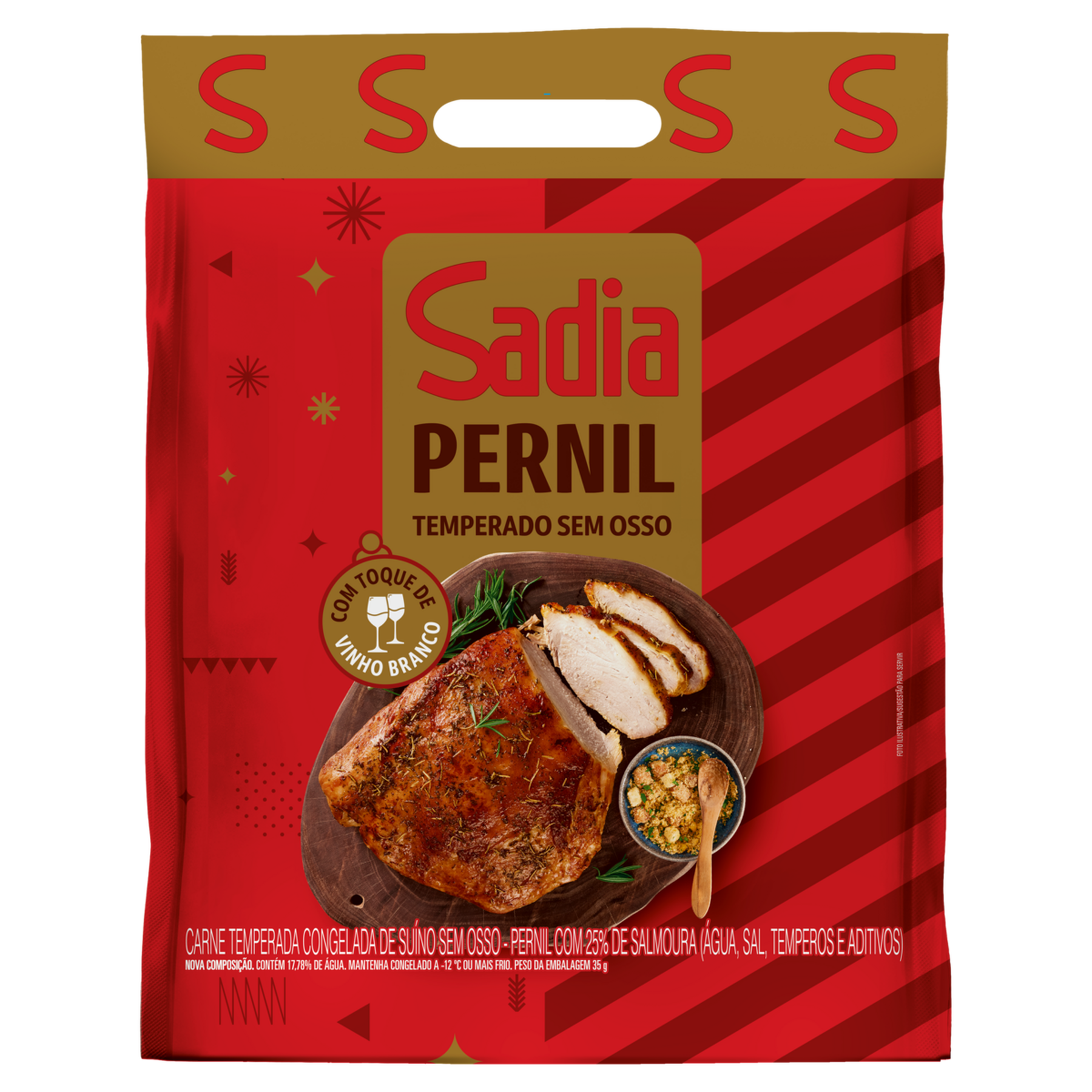 Pernil Temperado sem Osso Sadia aprox. 3.000g