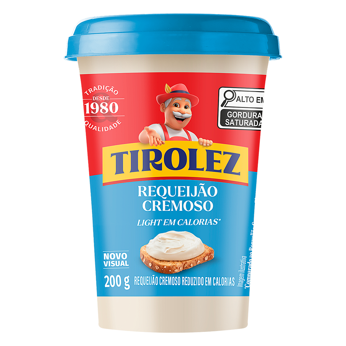 Requeij&atilde;o Cremoso Light Tirolez Copo 200g