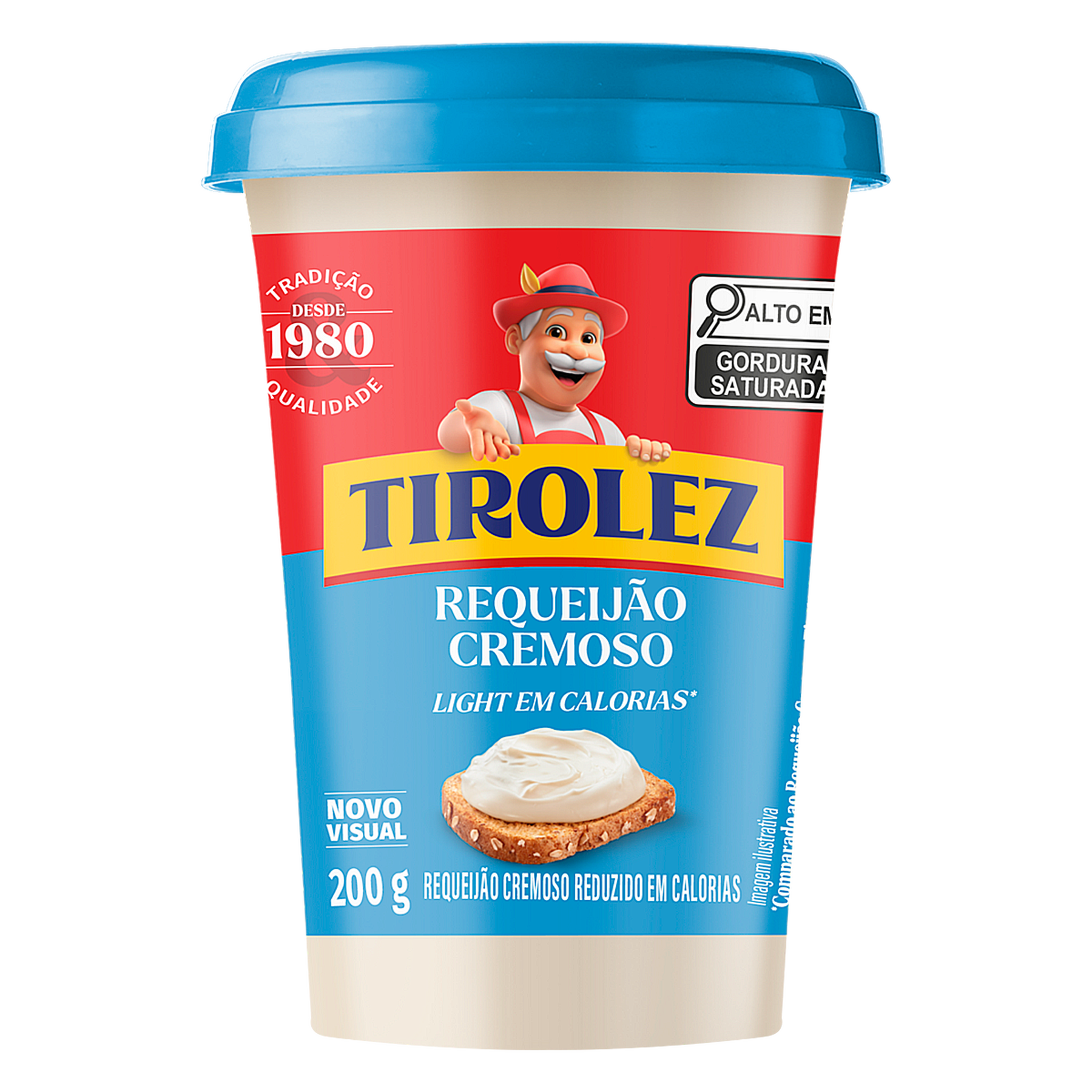 Requeijão Cremoso Light Tirolez Copo 200g