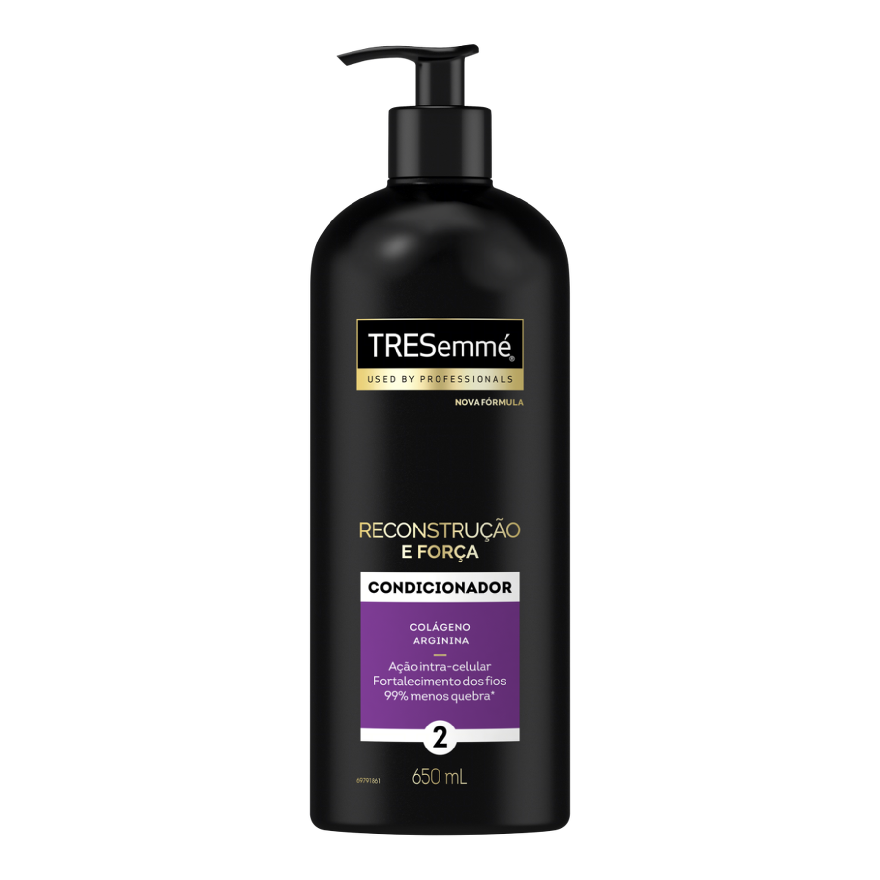 Condicionador TRESemm&eacute; Reconstru&ccedil;&atilde;o e For&ccedil;a 650ml Pump