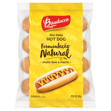 Pão para Hot Dog Bauducco Pacote 200g