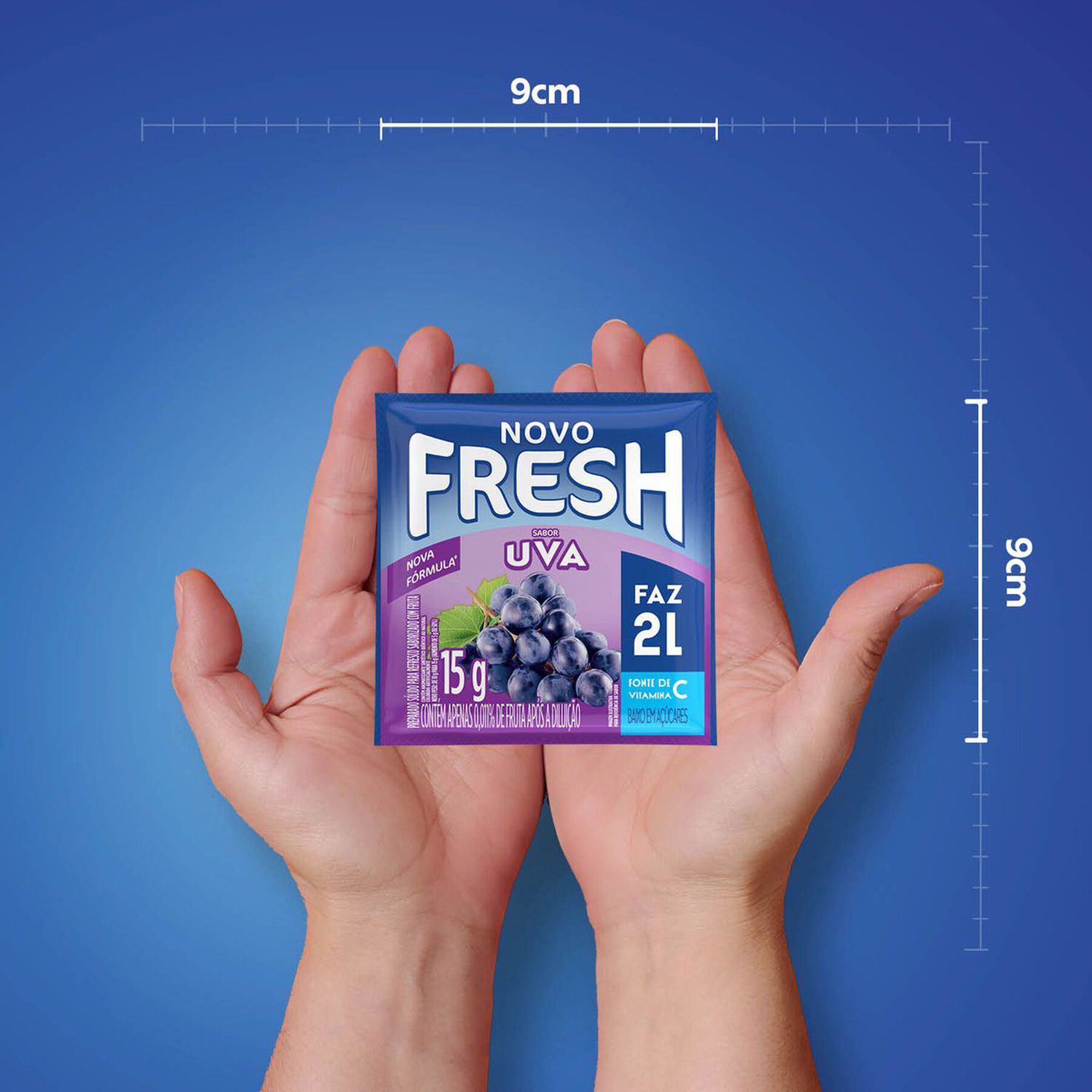 Refresco em Pó Uva Fresh Pacote 15g