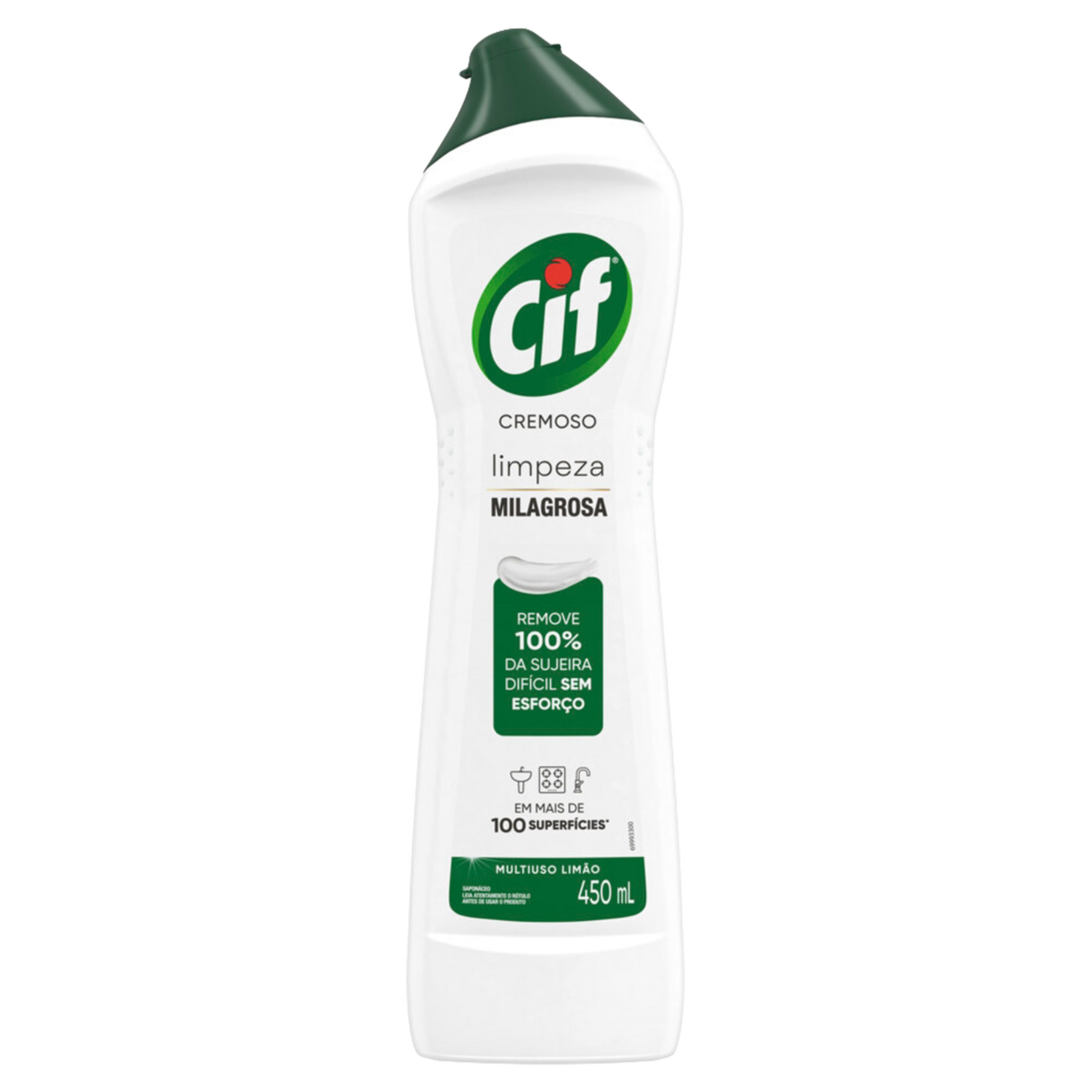 Sapon&aacute;ceo Cremoso Multiuso Lim&atilde;o Cif Squeeze 450ml