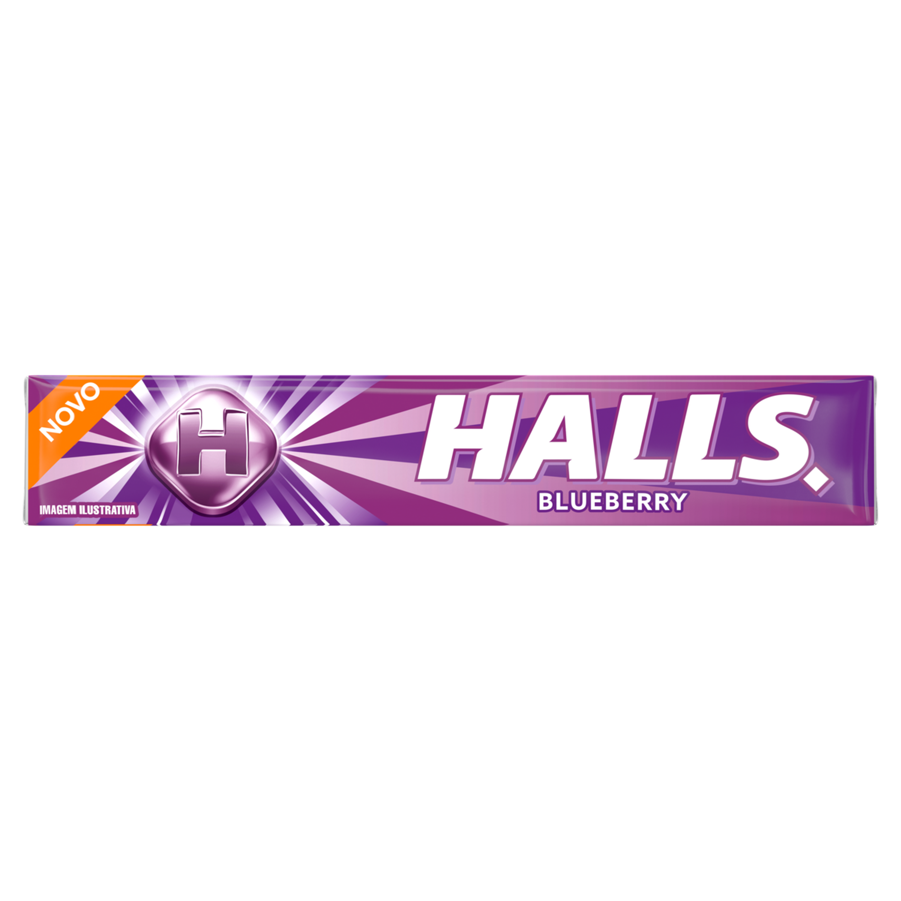 Bala de Blueberry Halls Pacote 28g
