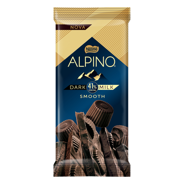 Chocolate Dark Milk 41% Cacau Smooth Nestlé Alpino Pacote 85g