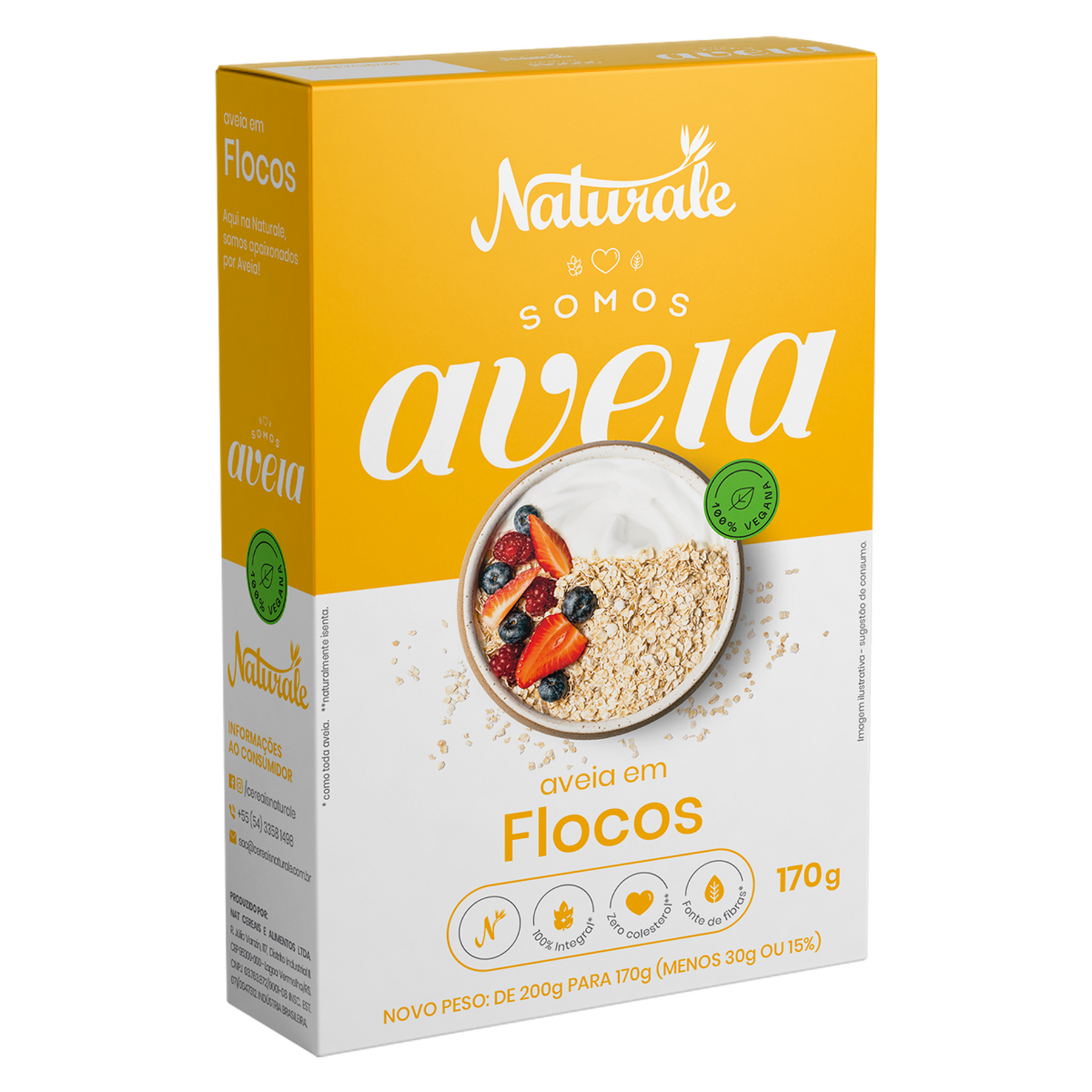 Aveia em Flocos Naturale Caixa 170g