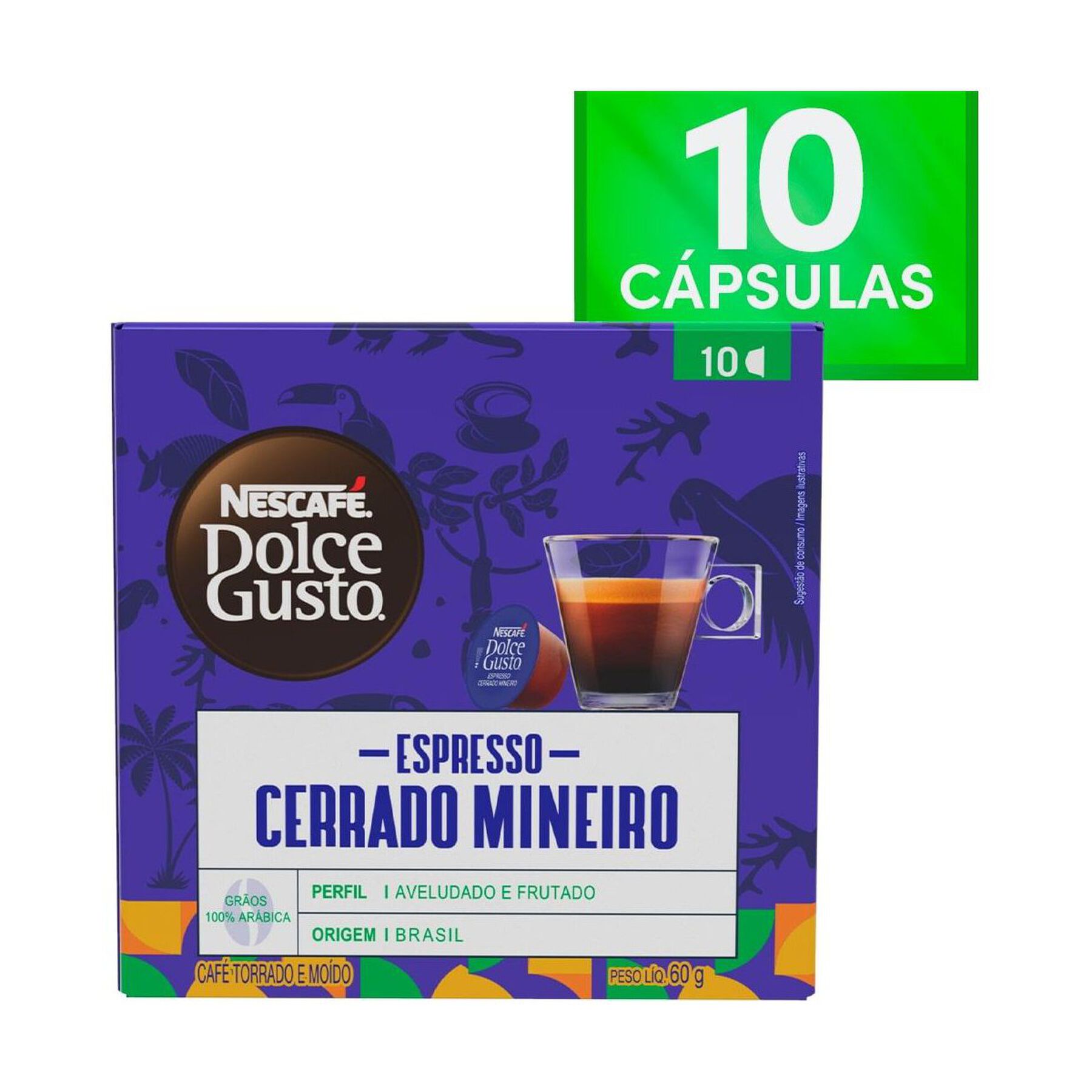 Café em Cápsula Espresso Cerrado Mineiro Dolce Gusto Nescafé Caixa 60g