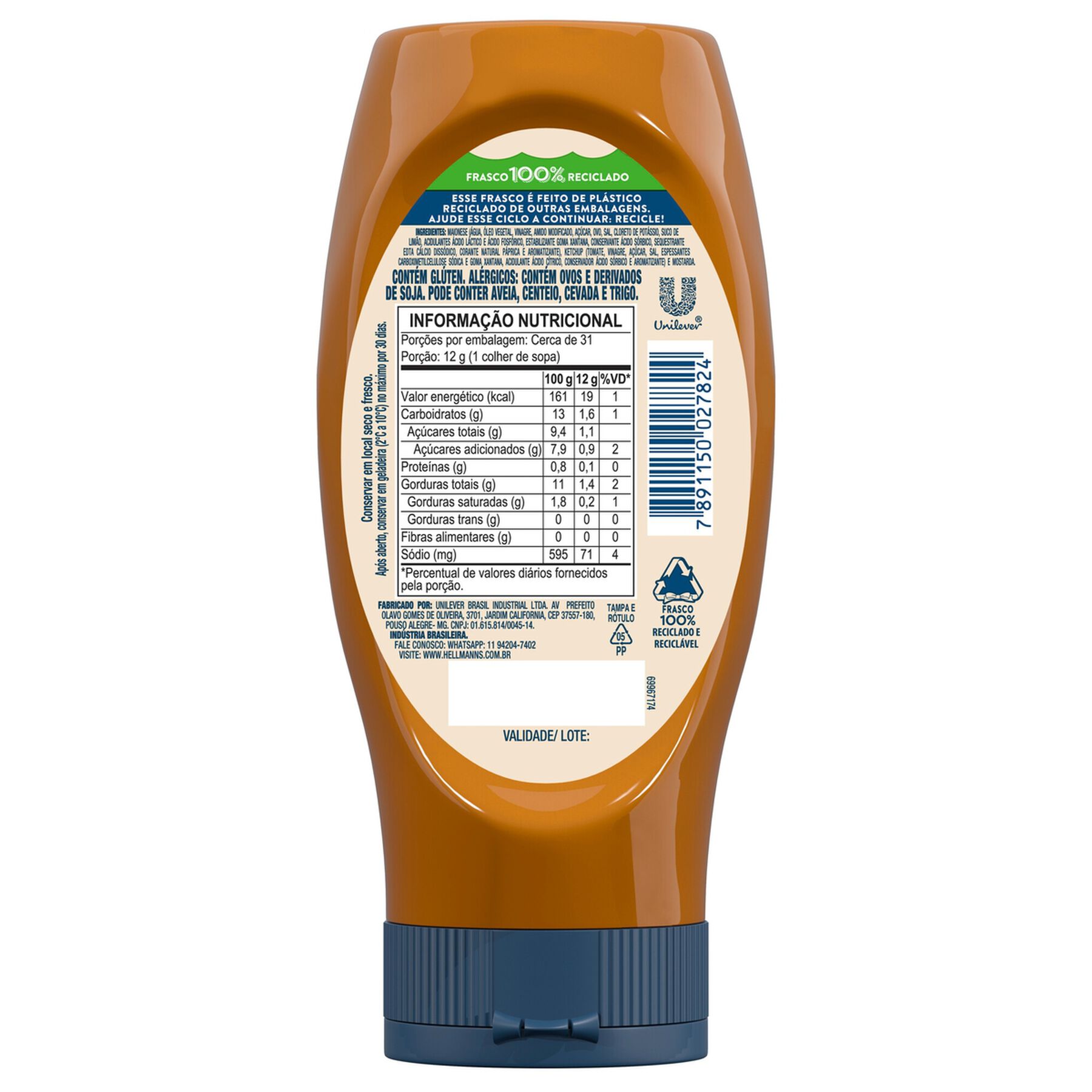 Molho 3 em 1 Hellmann's Delicioso Mix 360g