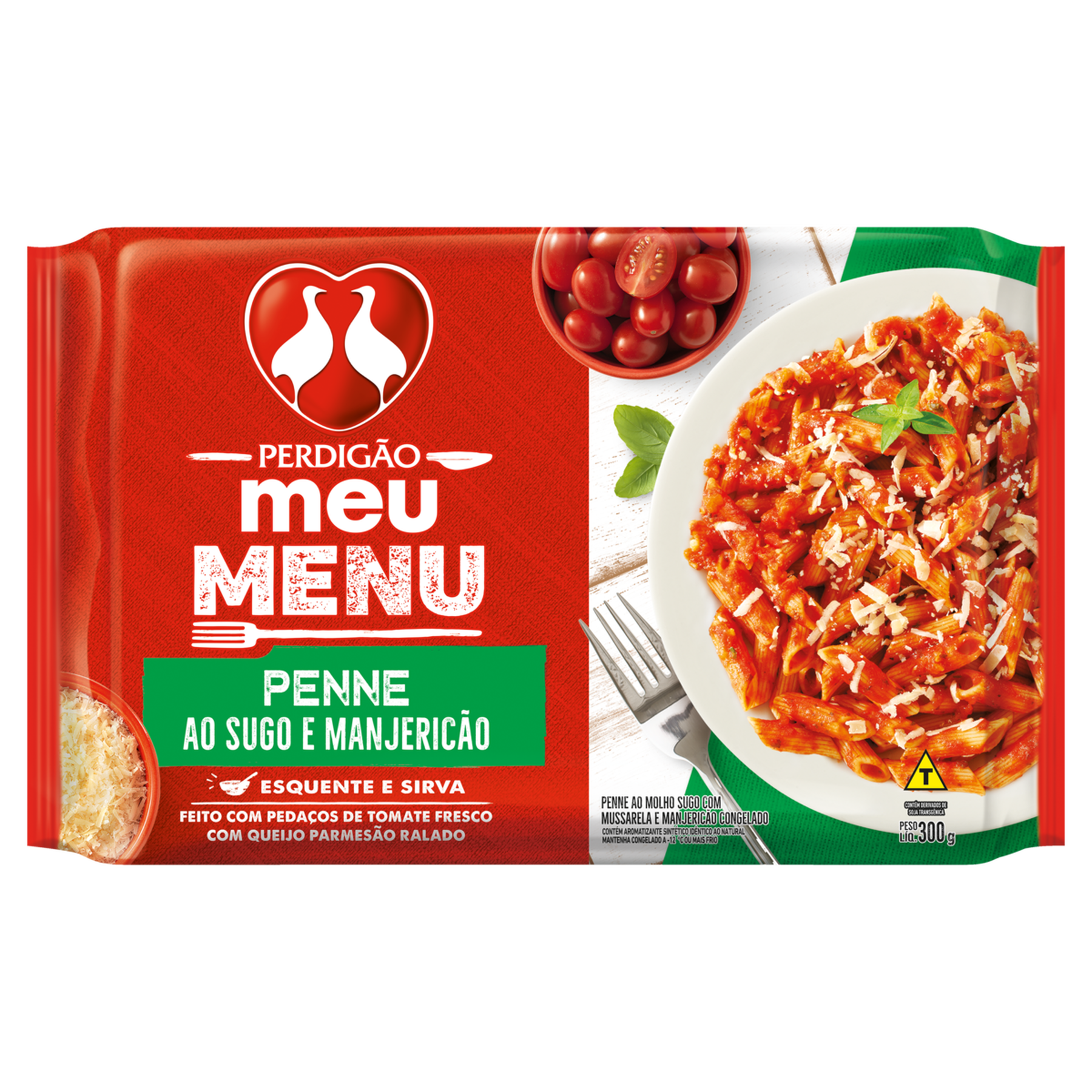 Penne ao Sugo e Manjericão Meu Menu Perdigão Pacote 300g