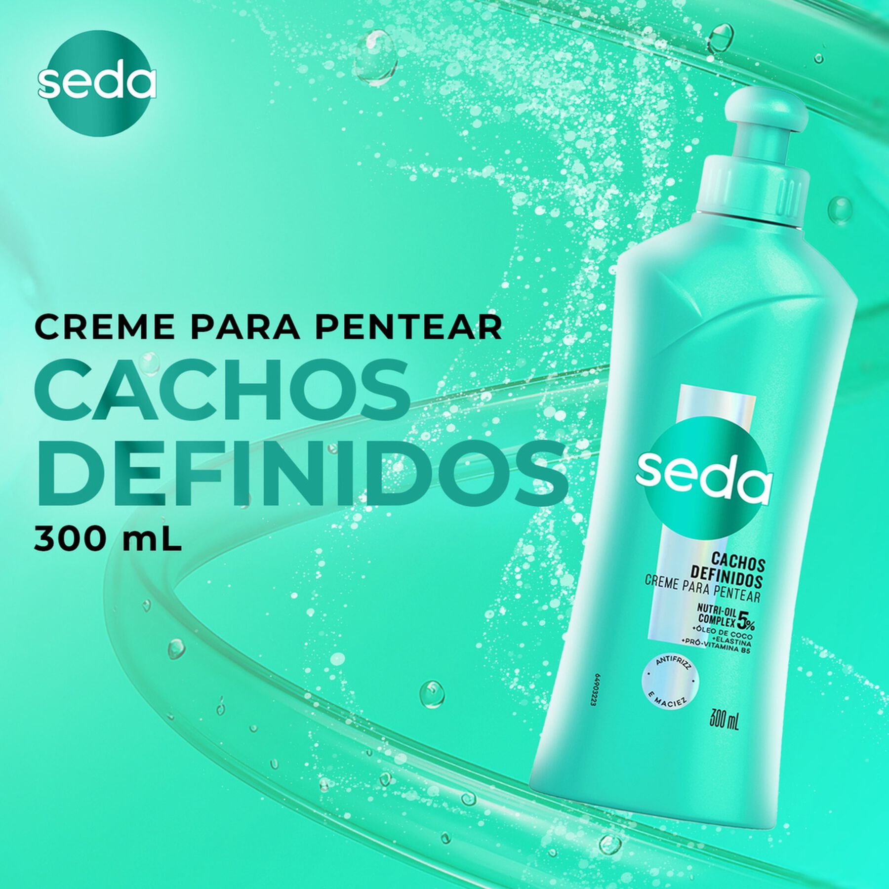 Creme para Pentear Cachos Definidos Seda Frasco 300ml