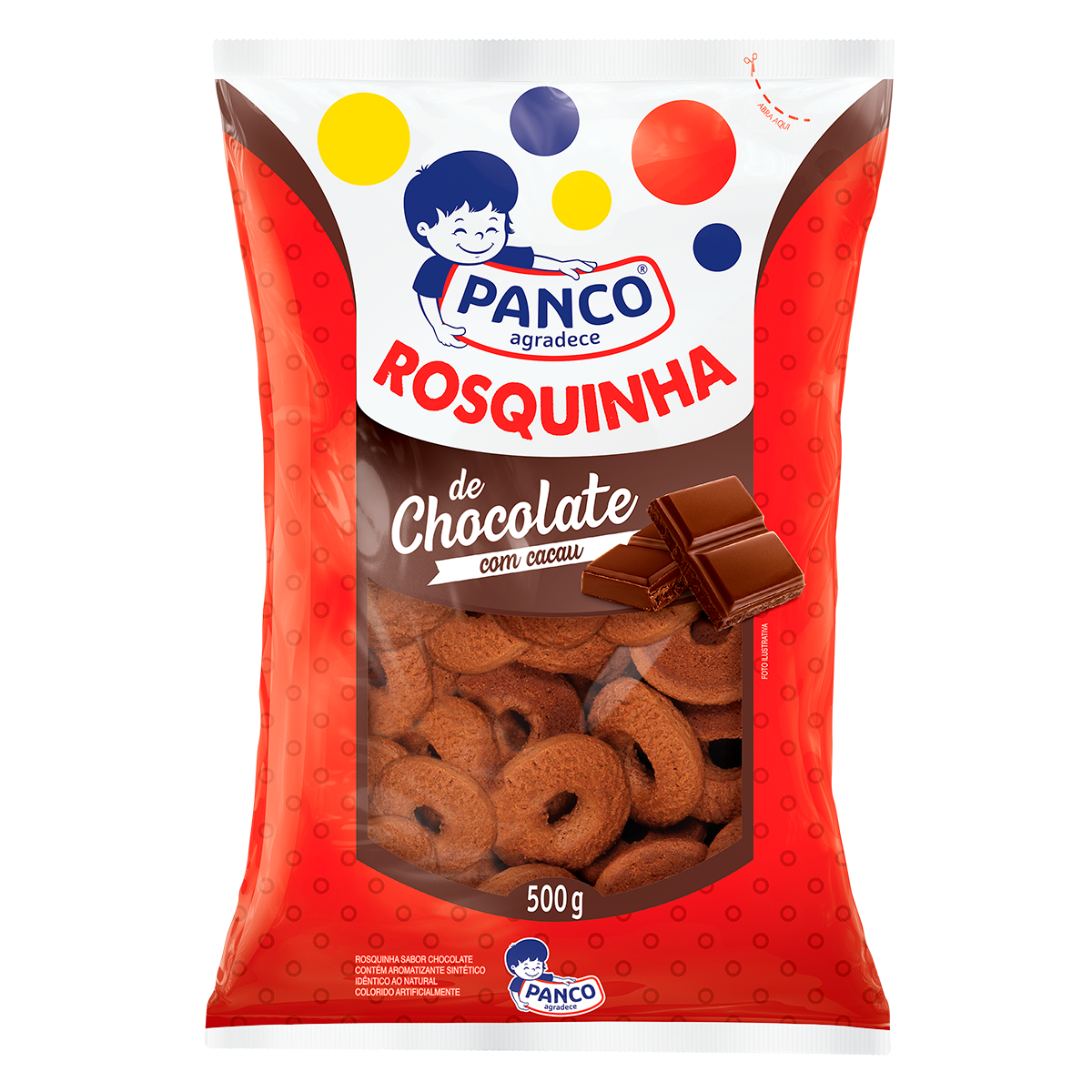 Biscoito Rosquinha Panco Chocolate 500g