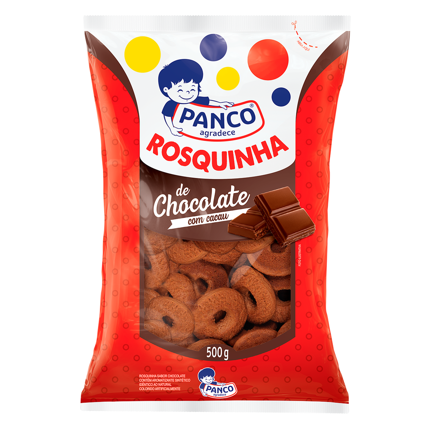 Biscoito Rosquinha Panco Chocolate 500g