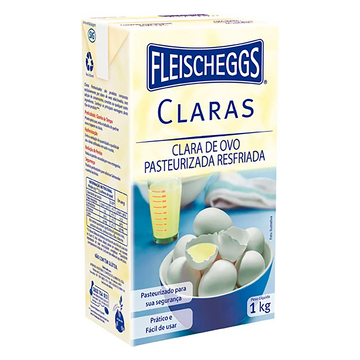 Clara de Ovo Pasteurizada Resfriada Fleischeggs Caixa 1kg
