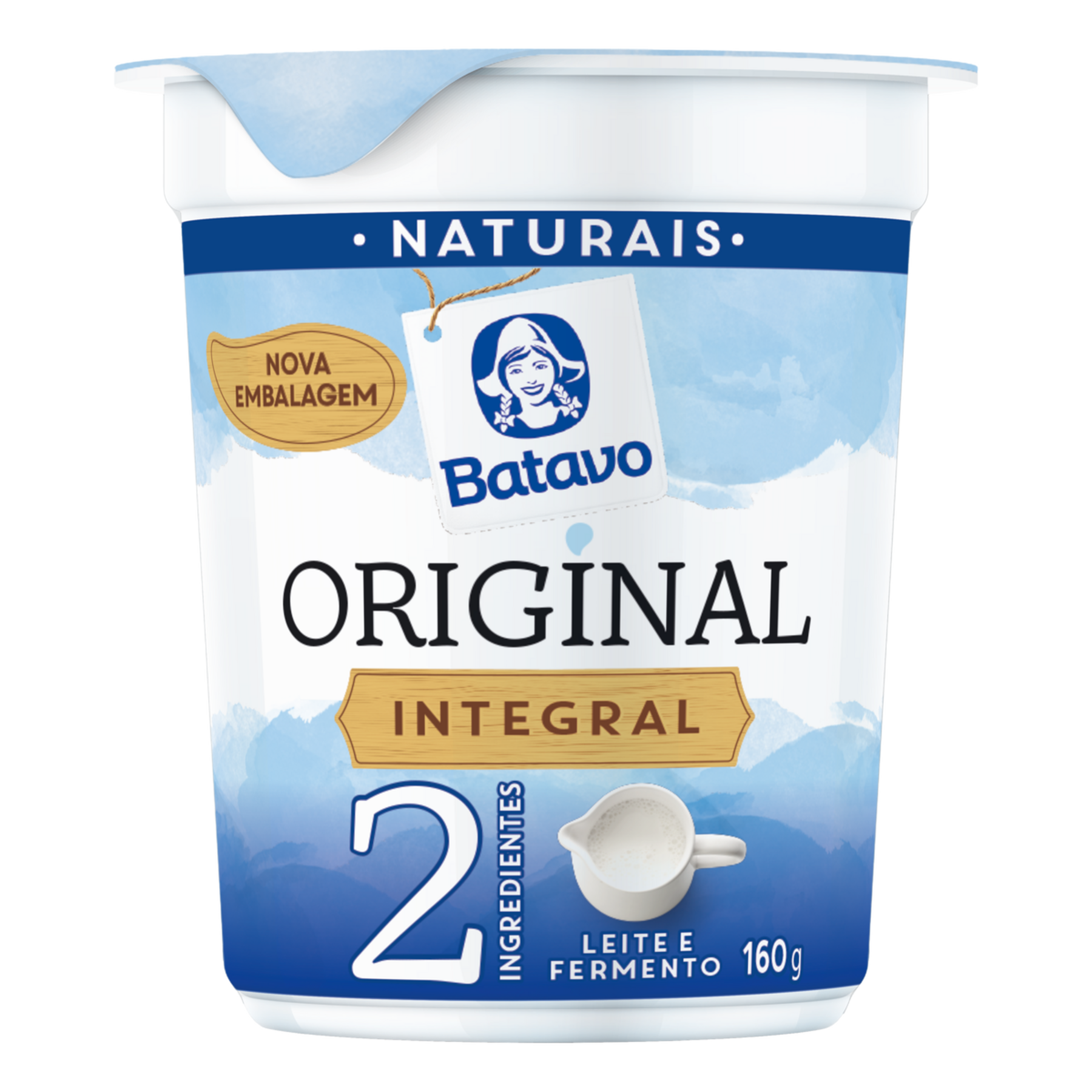 Iogurte Integral Original Batavo Copo 160g