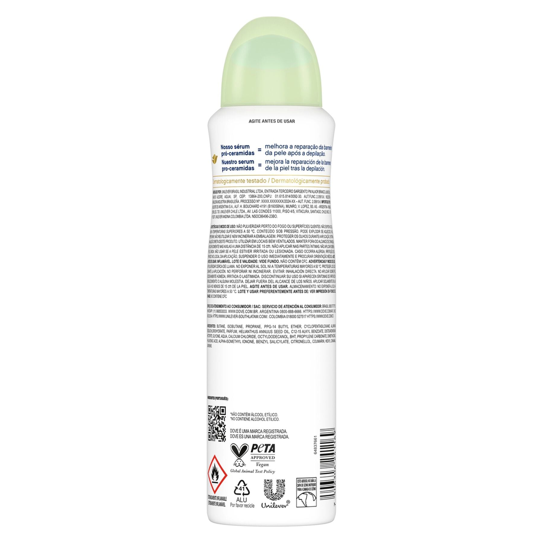 Antitranspirante Aerossol Go Fresh Pepino e Ch&aacute; Verde Dove 150ml&nbsp;