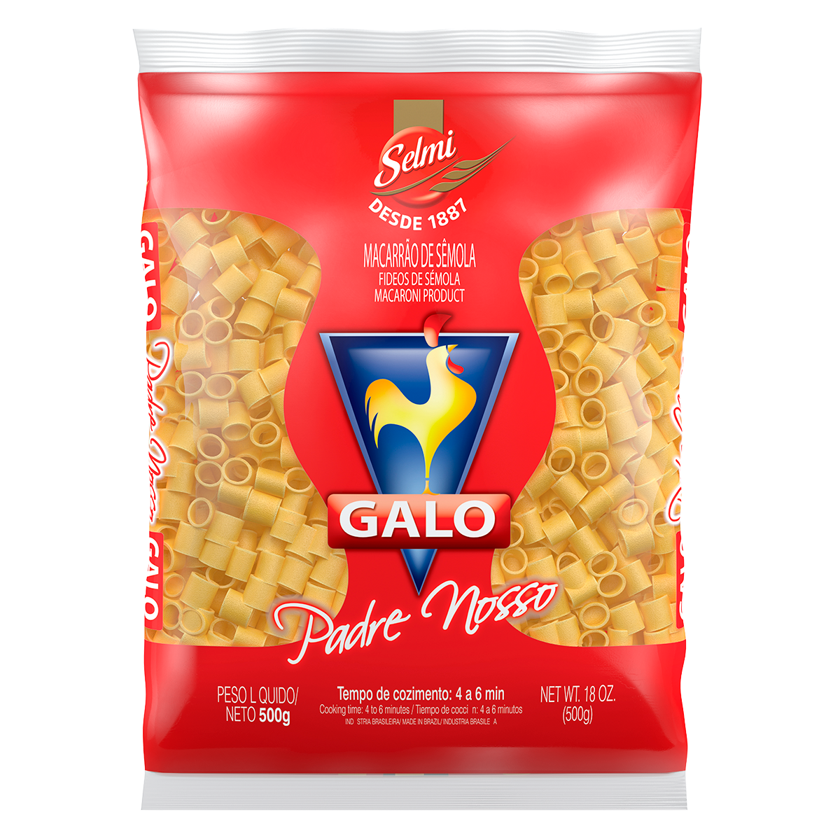 Macarr&atilde;o de S&ecirc;mola Padre Nosso&nbsp;Galo Pacote 500g