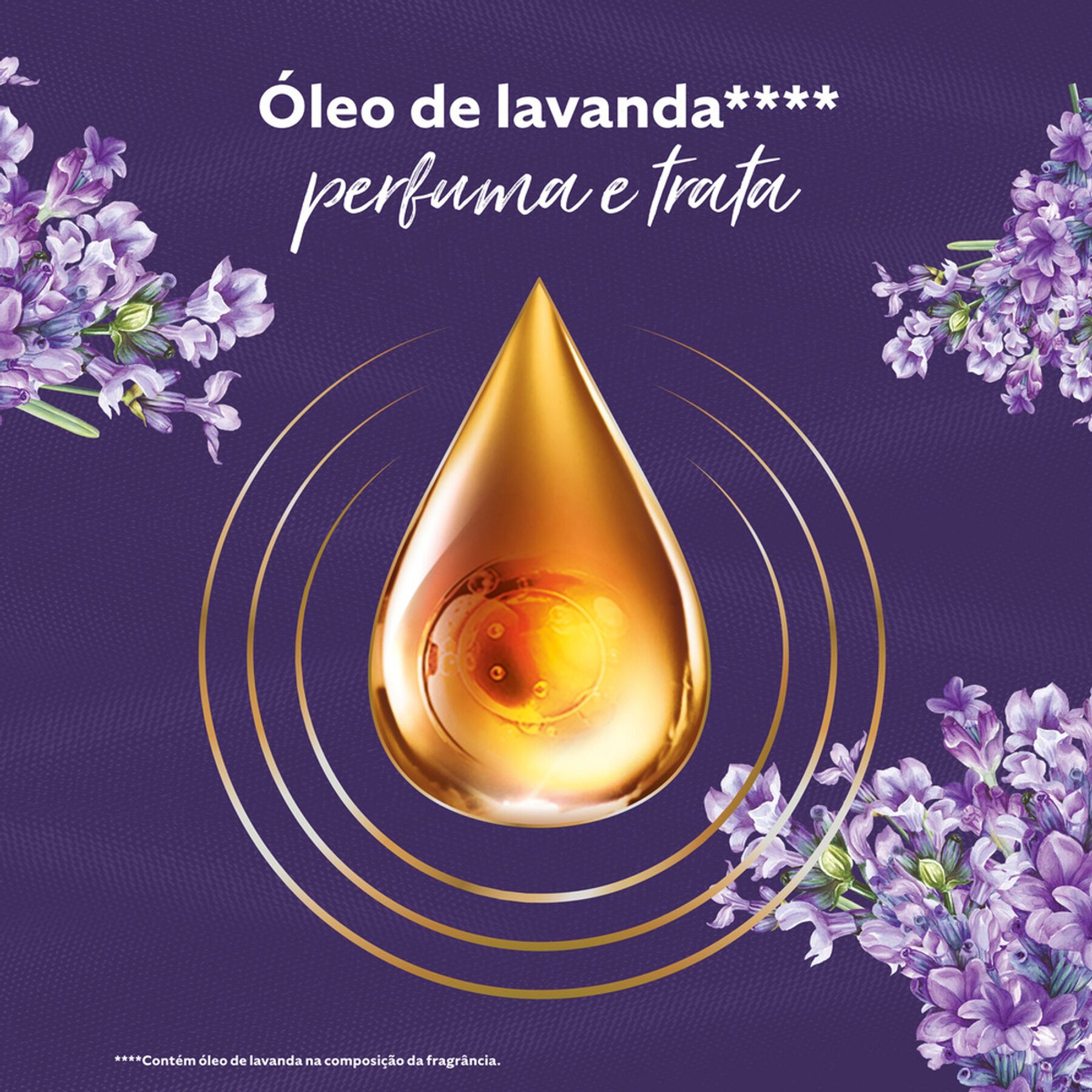 Amaciante de Roupa Concentrado Lavanda Comfort Frasco 500ml