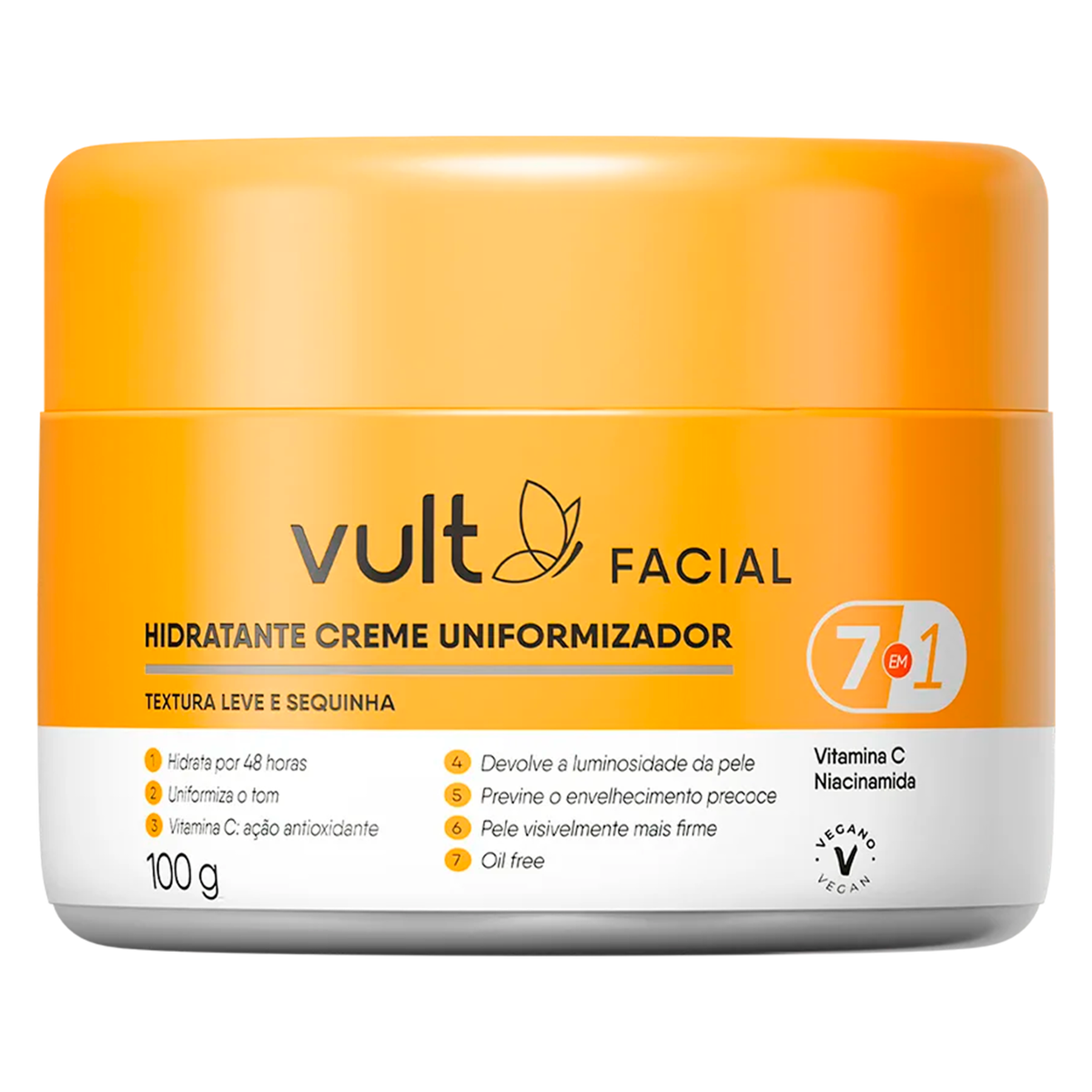 Hidratante Creme Uniformizador Facial Vult 100g