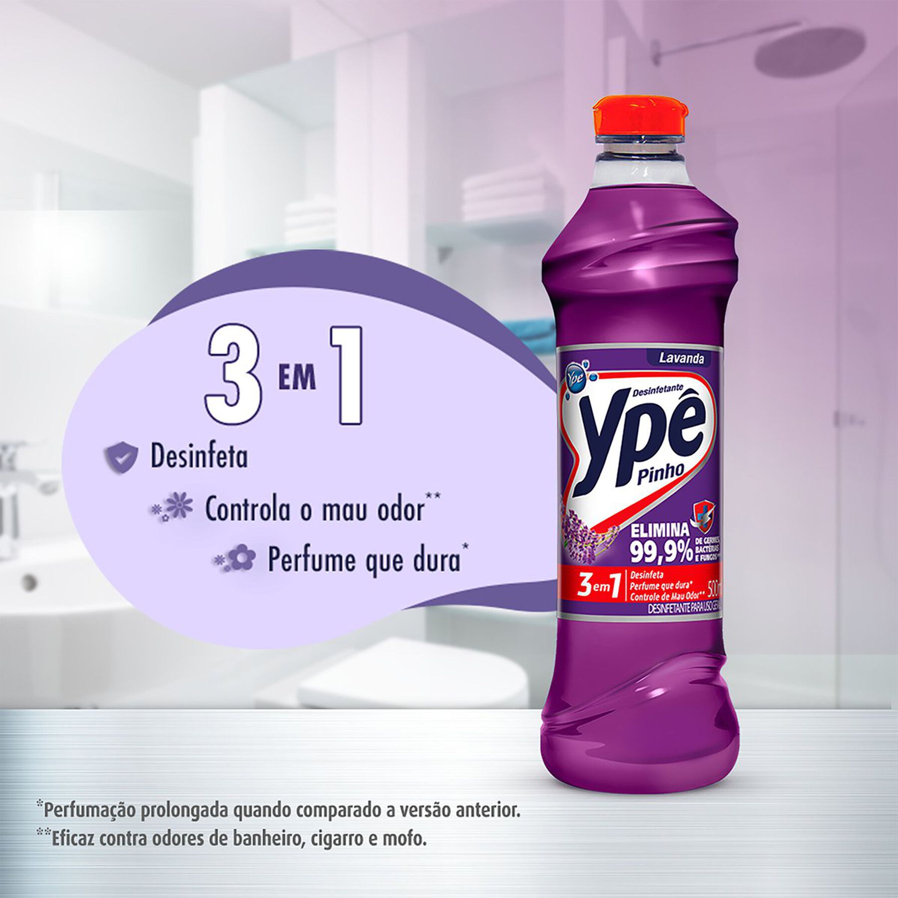 Desinfetante Lavanda Pinho Ypê 500ml