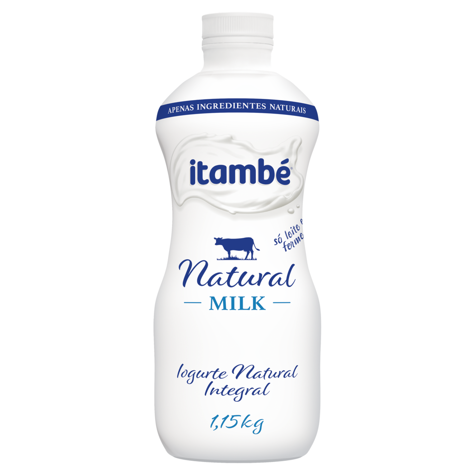 Iogurte Natural Integral Itamb&eacute; Natural Milk Garrafa 1,15kg