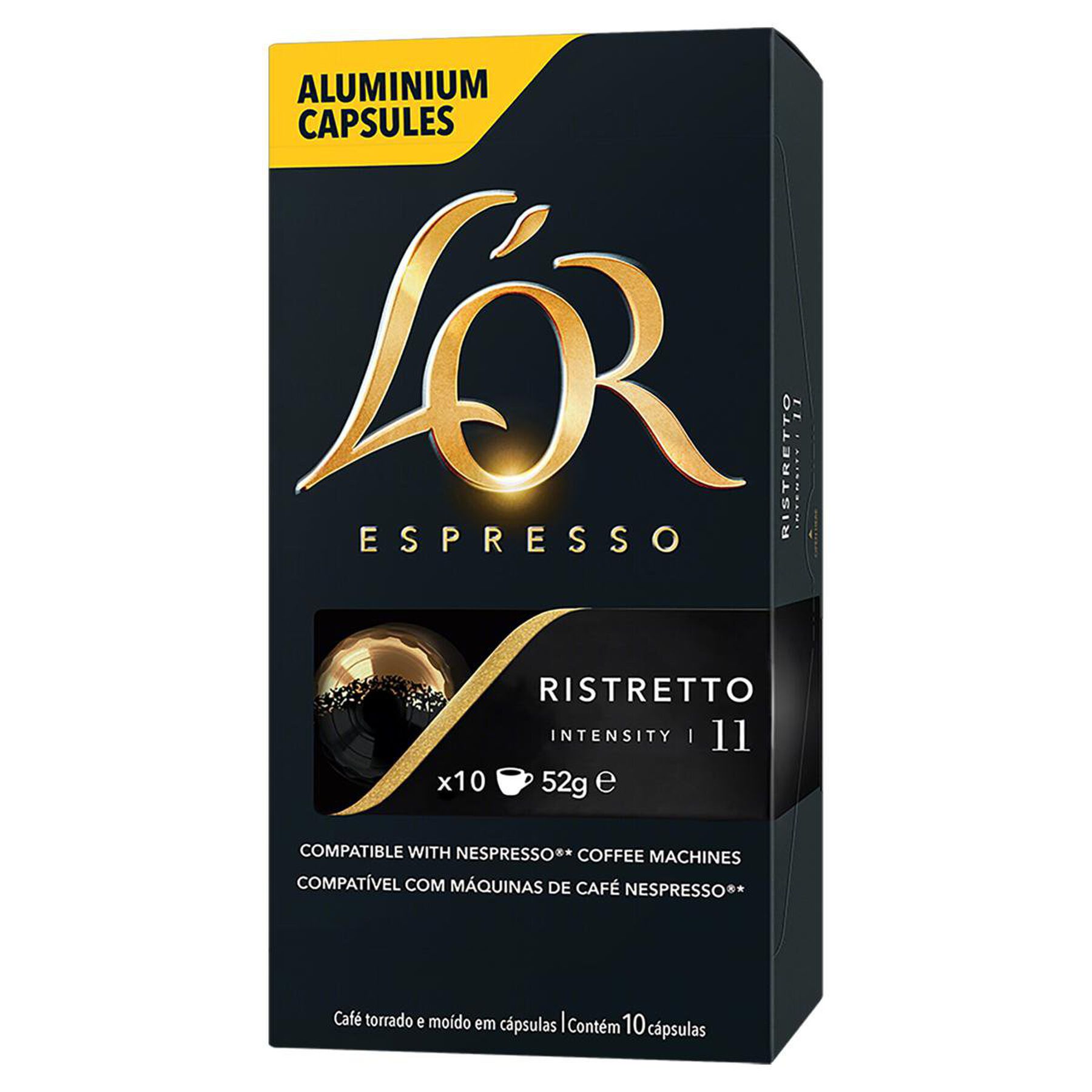 Caf&eacute; Espresso em C&aacute;psula Ristretto L'or Caixa 52g C/10 Unidades