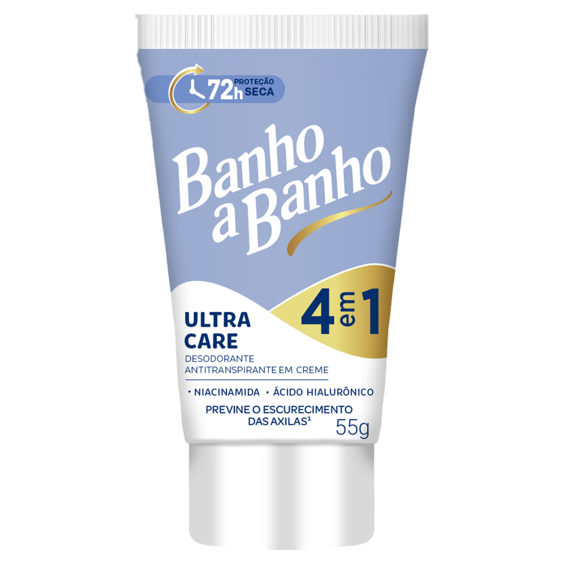 Antitranspirante em Creme Ultra Care 4 em 1 Banho a Banho Bisnaga 55g