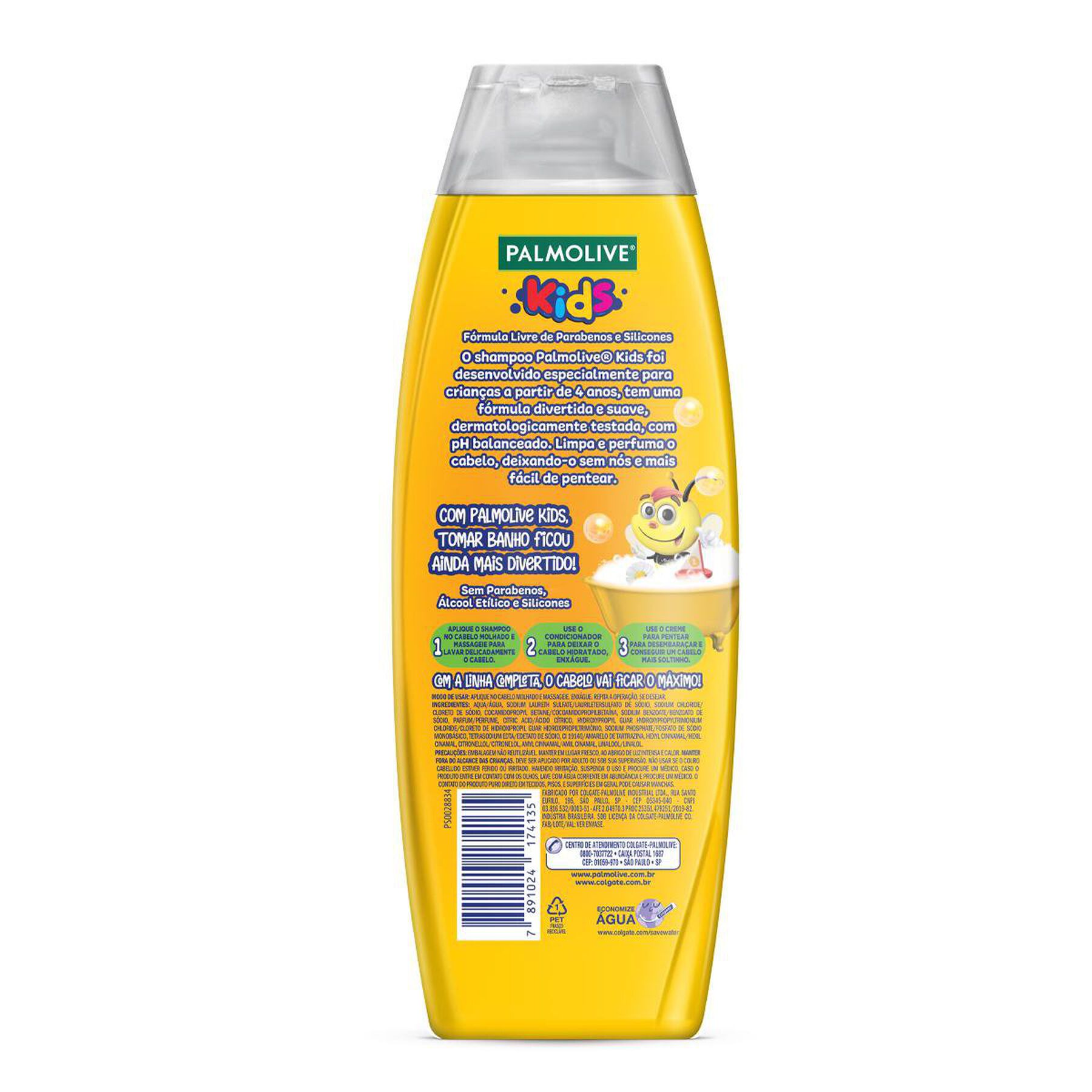 Shampoo Camomila Palmolive Naturals Kids Frasco 350ml