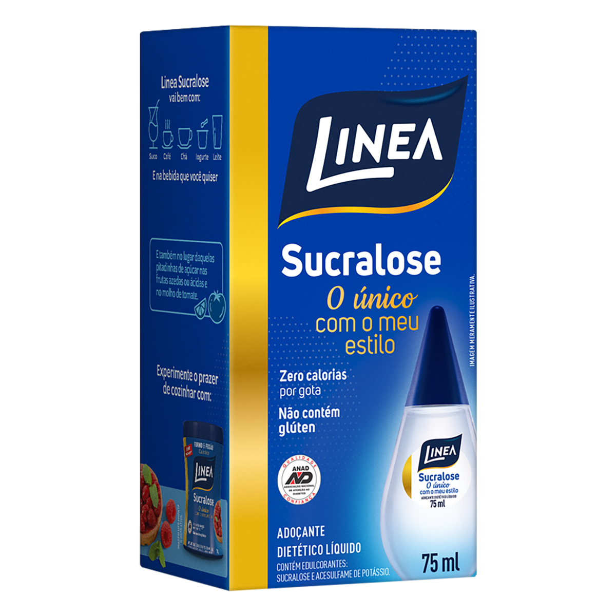 Ado&ccedil;ante L&iacute;quido Sucralose Linea Caixa 75ml