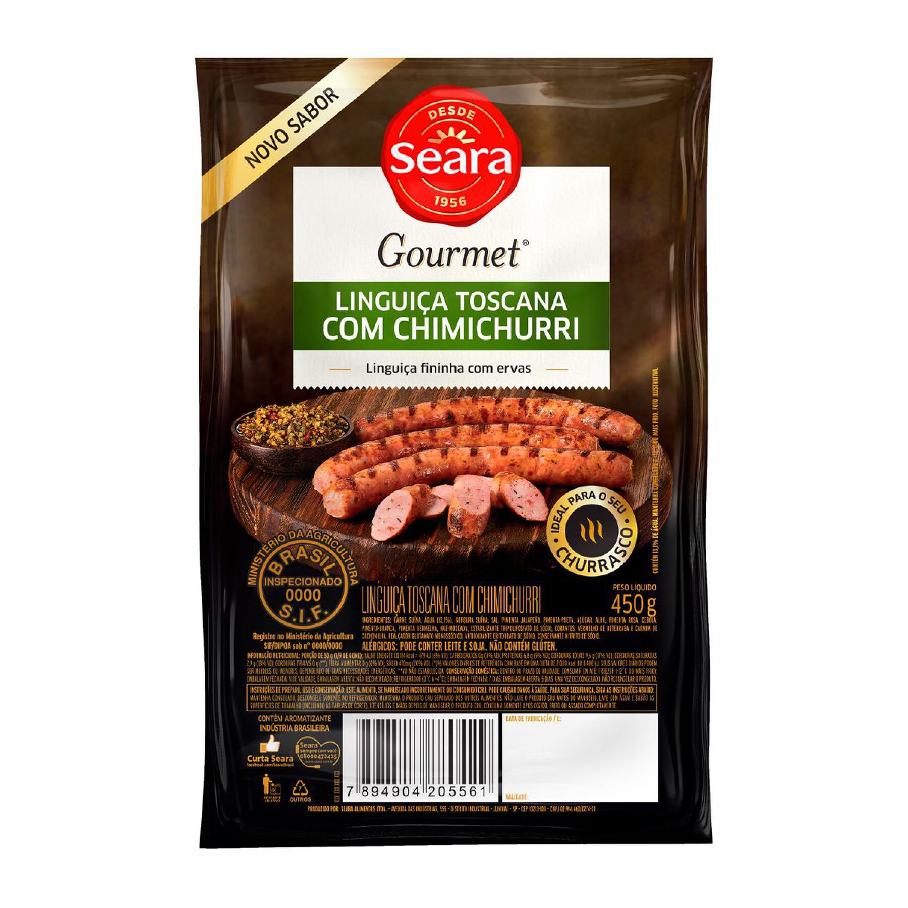 Lingui&ccedil;a fininha toscana chimichurri Seara Gourmet