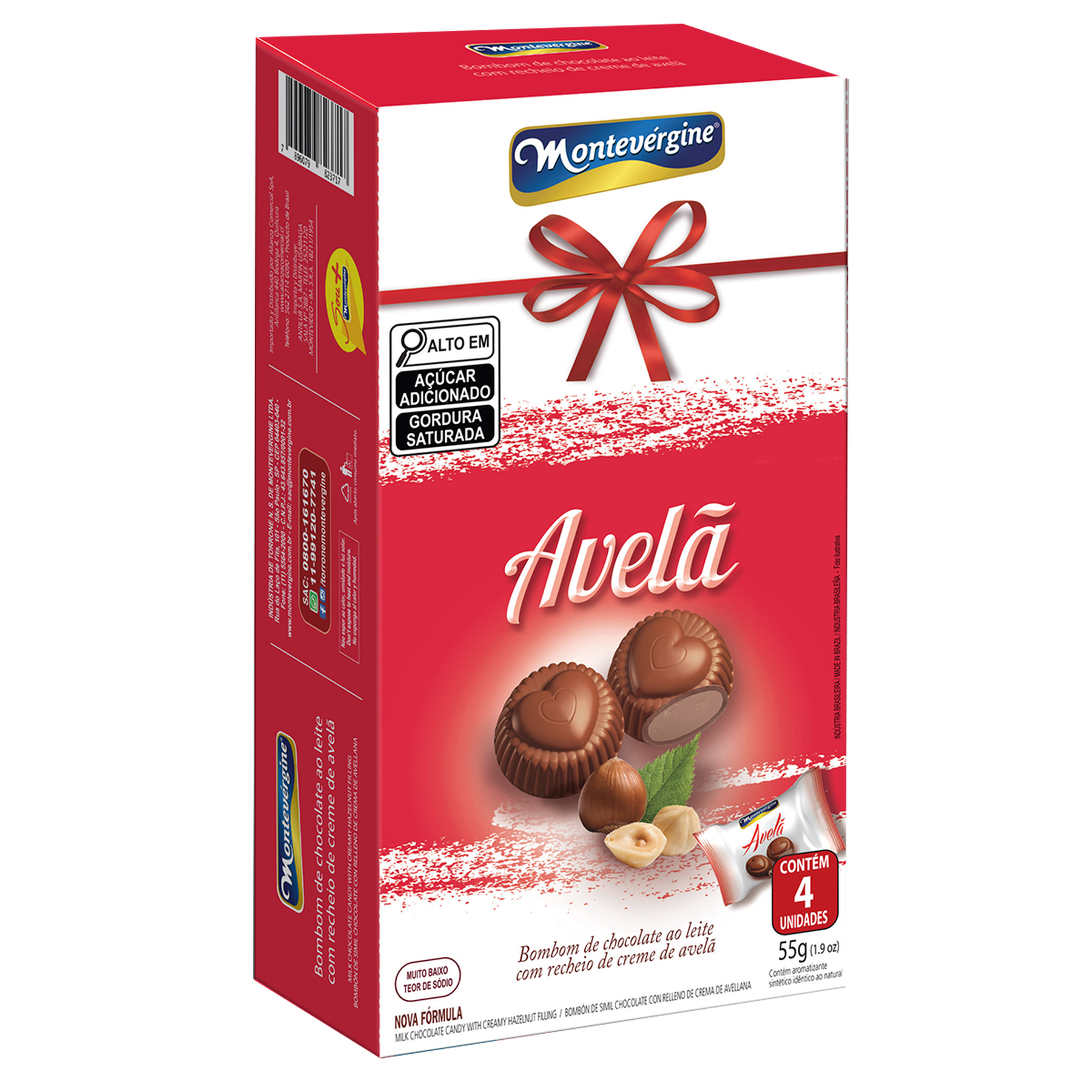 Bombom Avel&atilde; Montev&eacute;rgine Caixa 55g