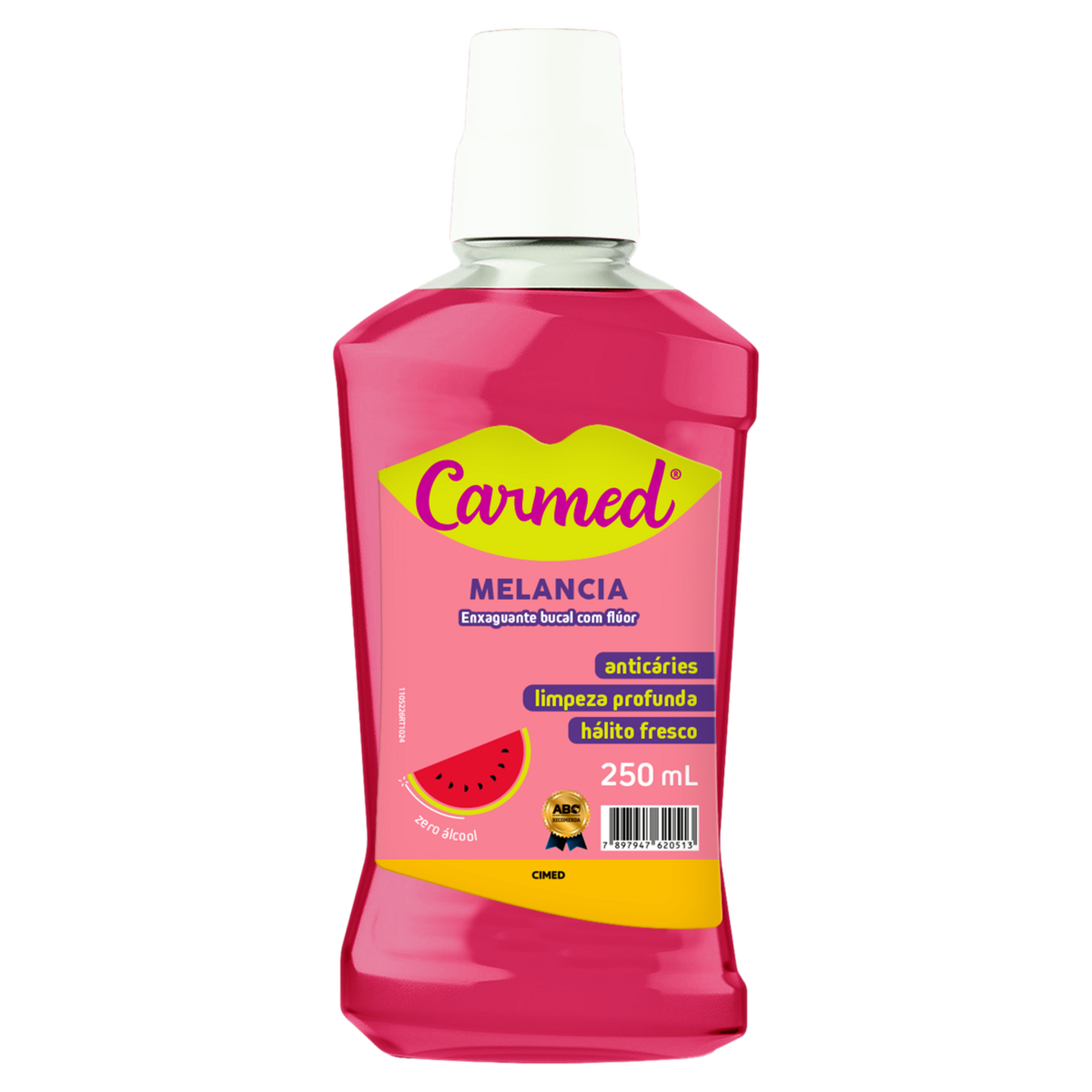Enxaguante Bucal Zero Álcool Melancia Carmed Frasco 250ml