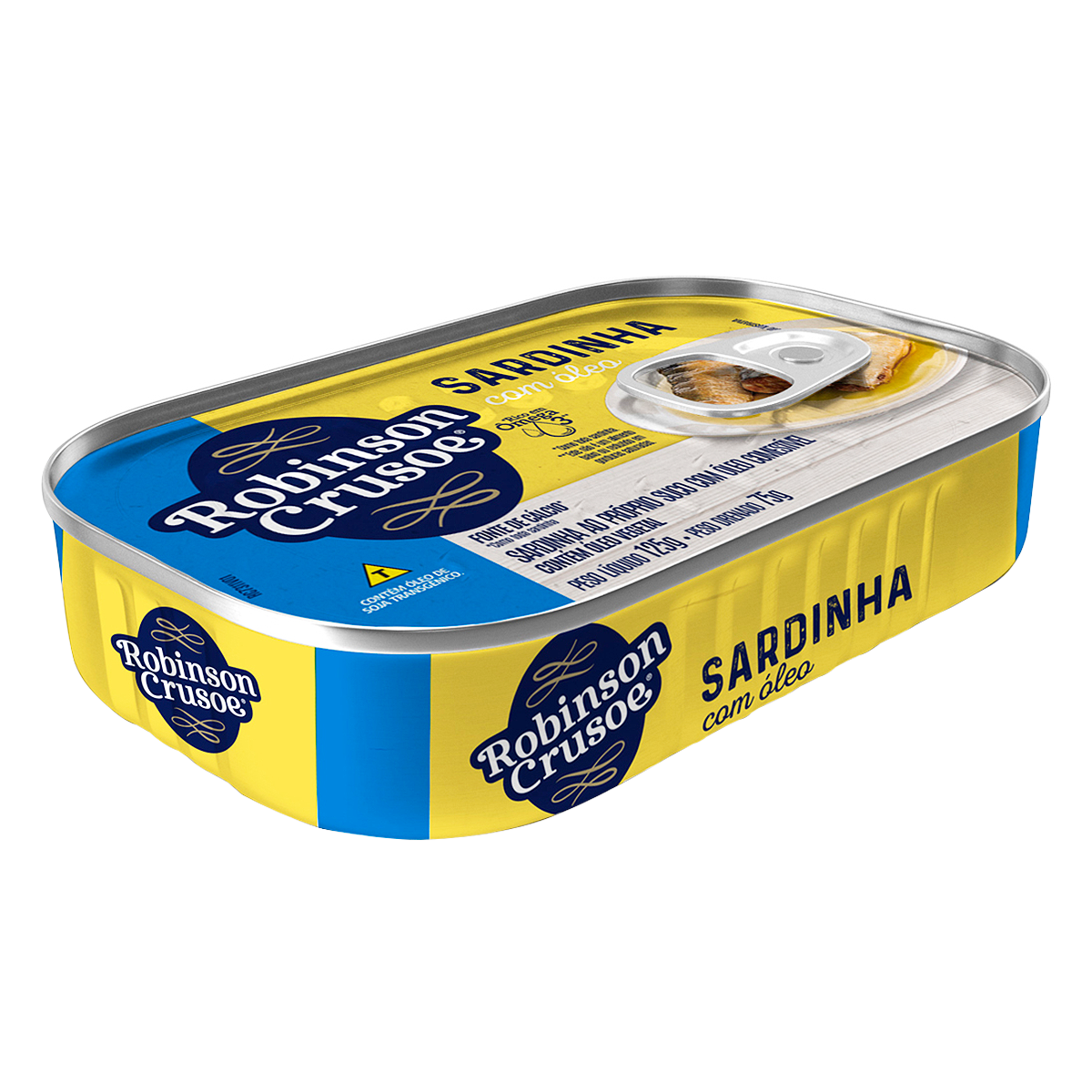Sardinha com &Oacute;leo Robinson Crusoe Lata 84g&nbsp;