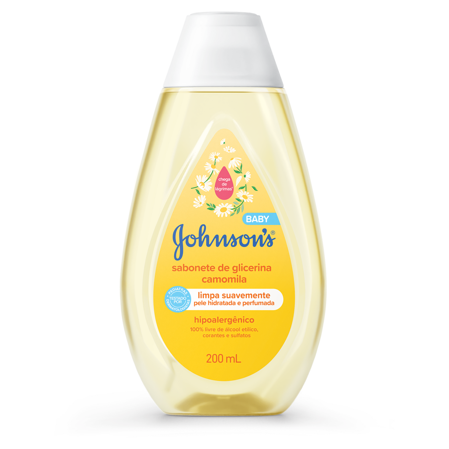 Sabonete L&iacute;quido de Glicerina Camomila Johnson's Baby Frasco 200ml