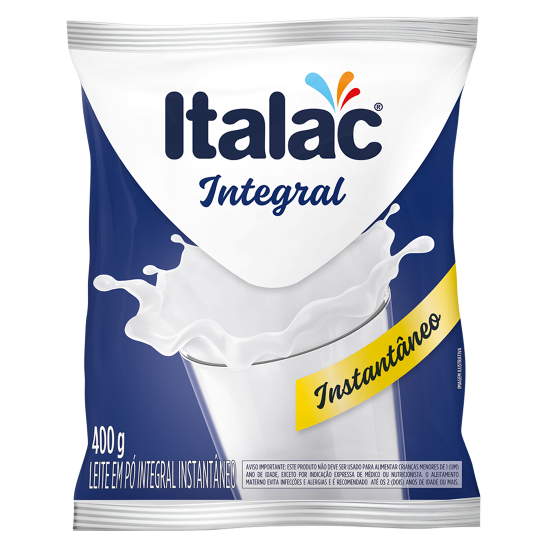 Leite Pó Integral Instantâneo Italac Pacote 400g