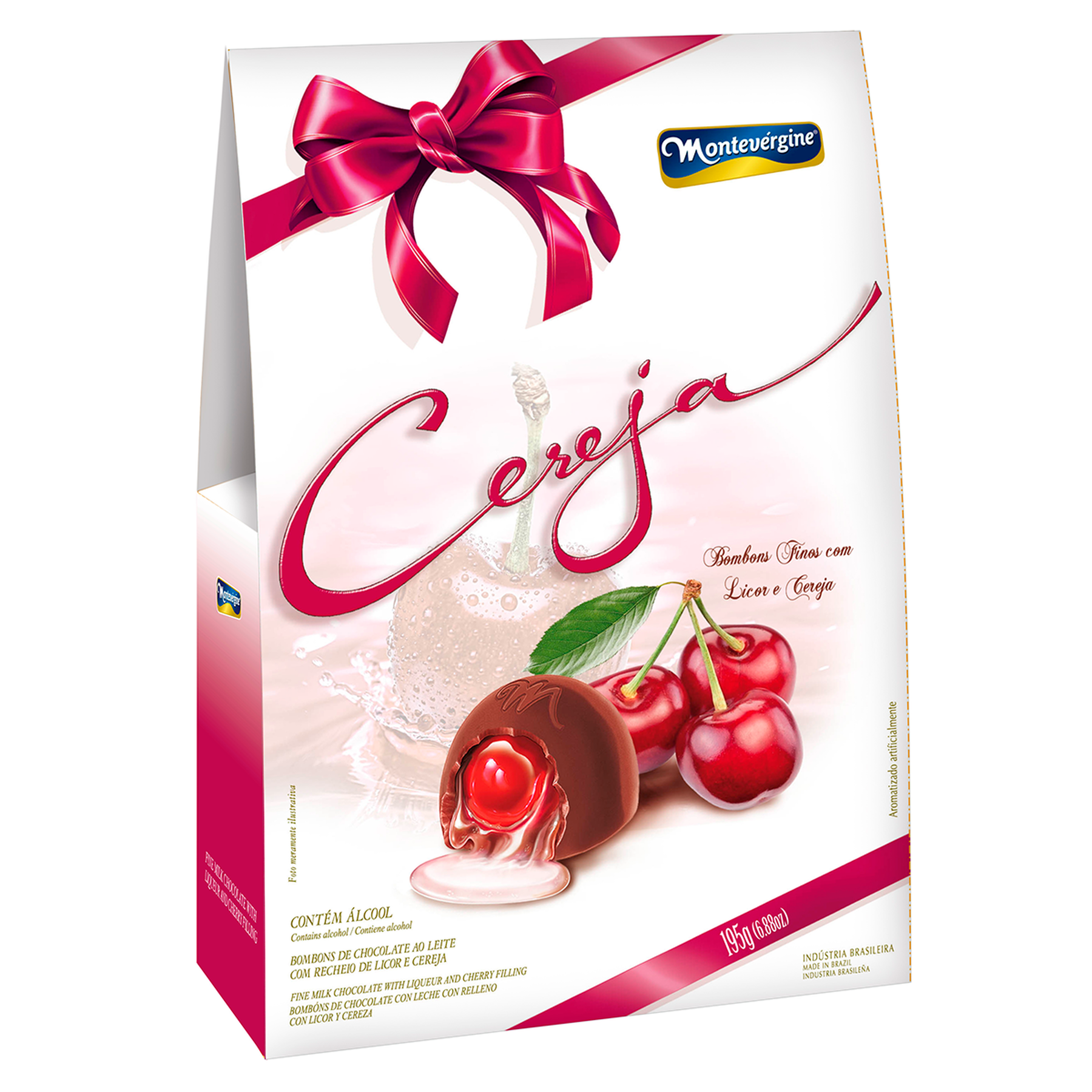Bombom Licor e Cereja Montev&eacute;rgine 195g