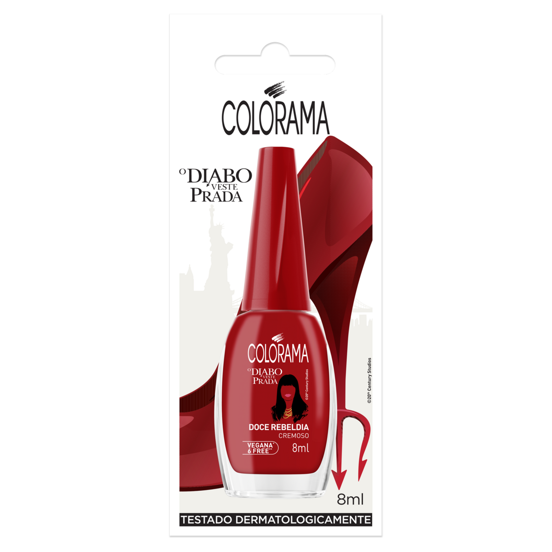 Esmalte Cremoso Doce Rebeldia O Diabo Veste Prada Colorama Blister 8ml