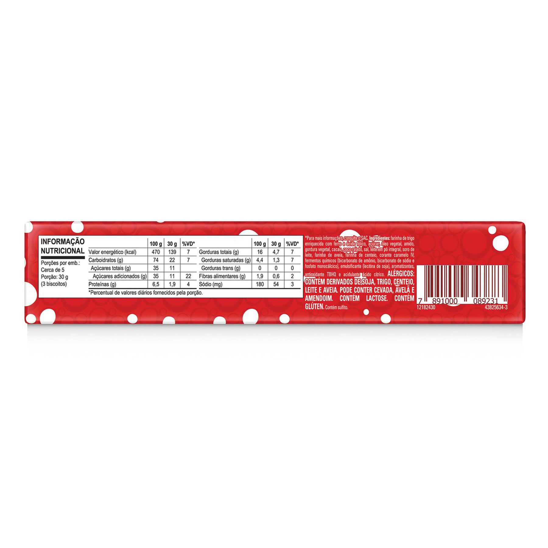 Biscoito Prestígio Nestlé Pacote 140g