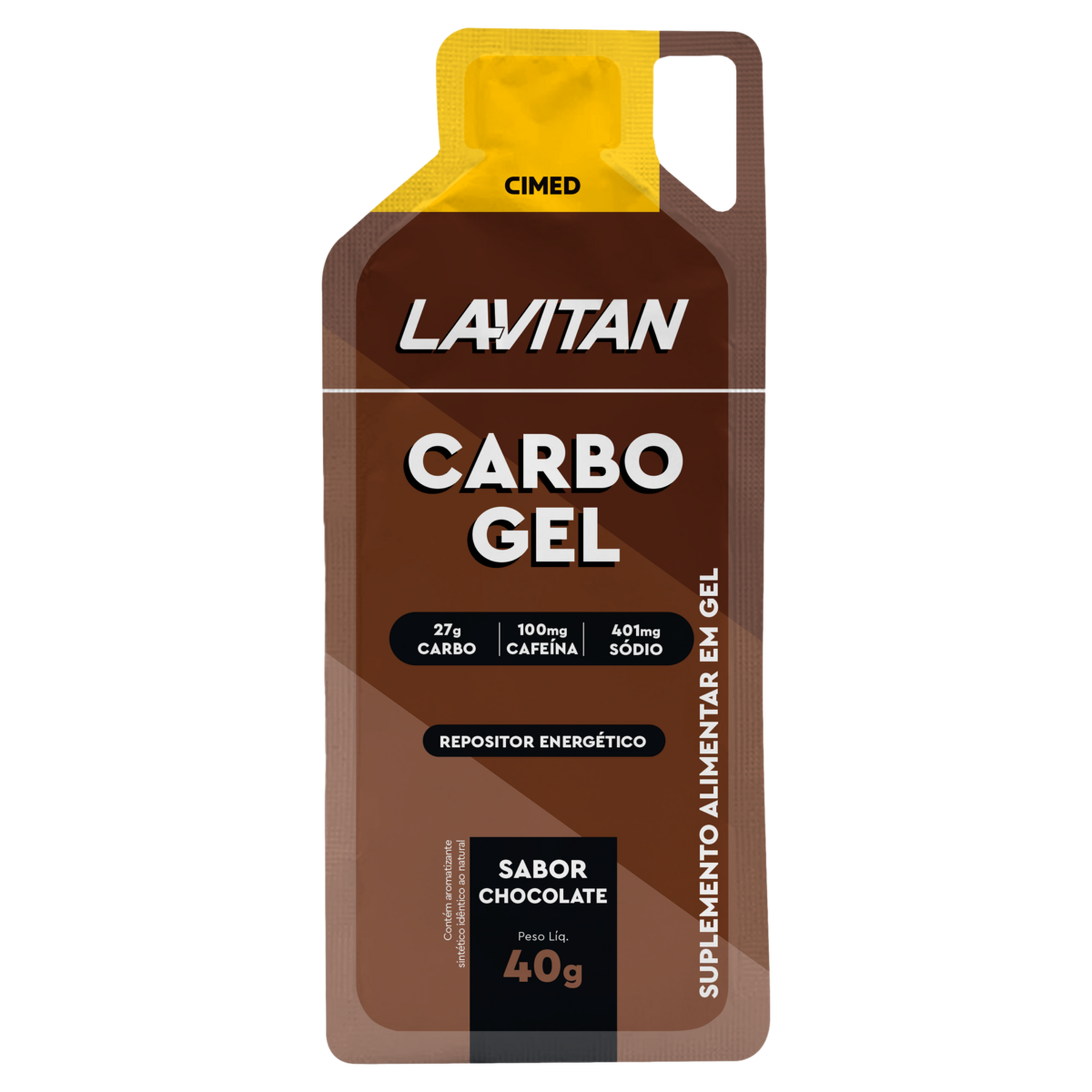 Suplemento Carbo Gel Chocolate Lavitan 40g