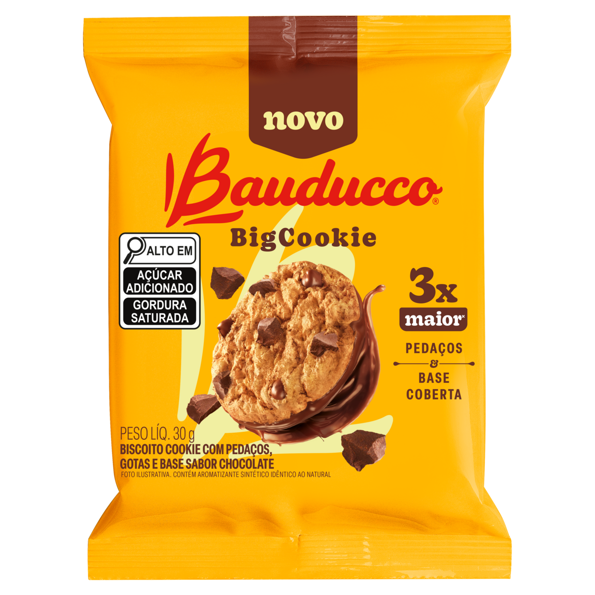 Biscoito BigCookie Bauducco Pacote 30g