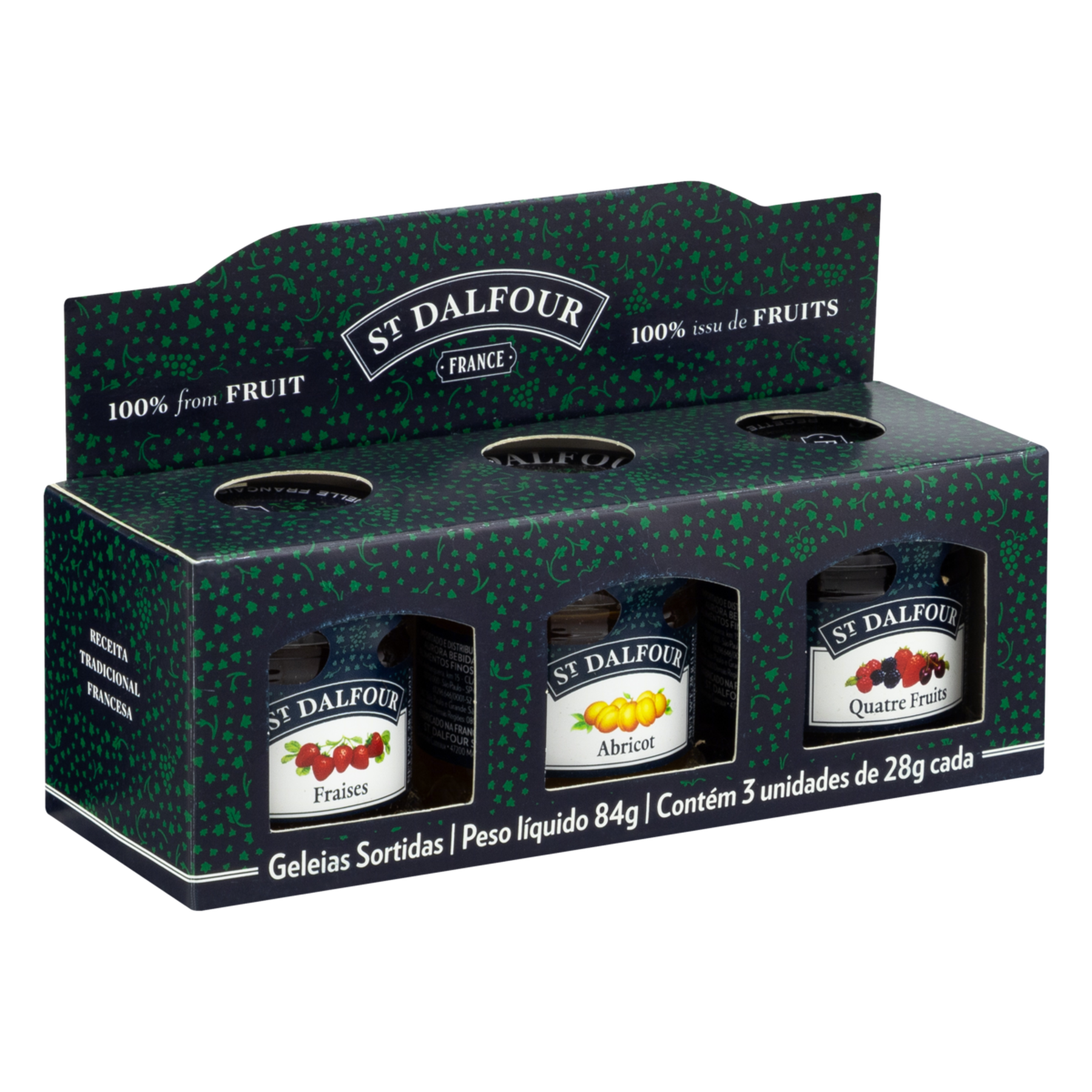 Geleias Sortidas St Dalfour 84g C/3 Unidades