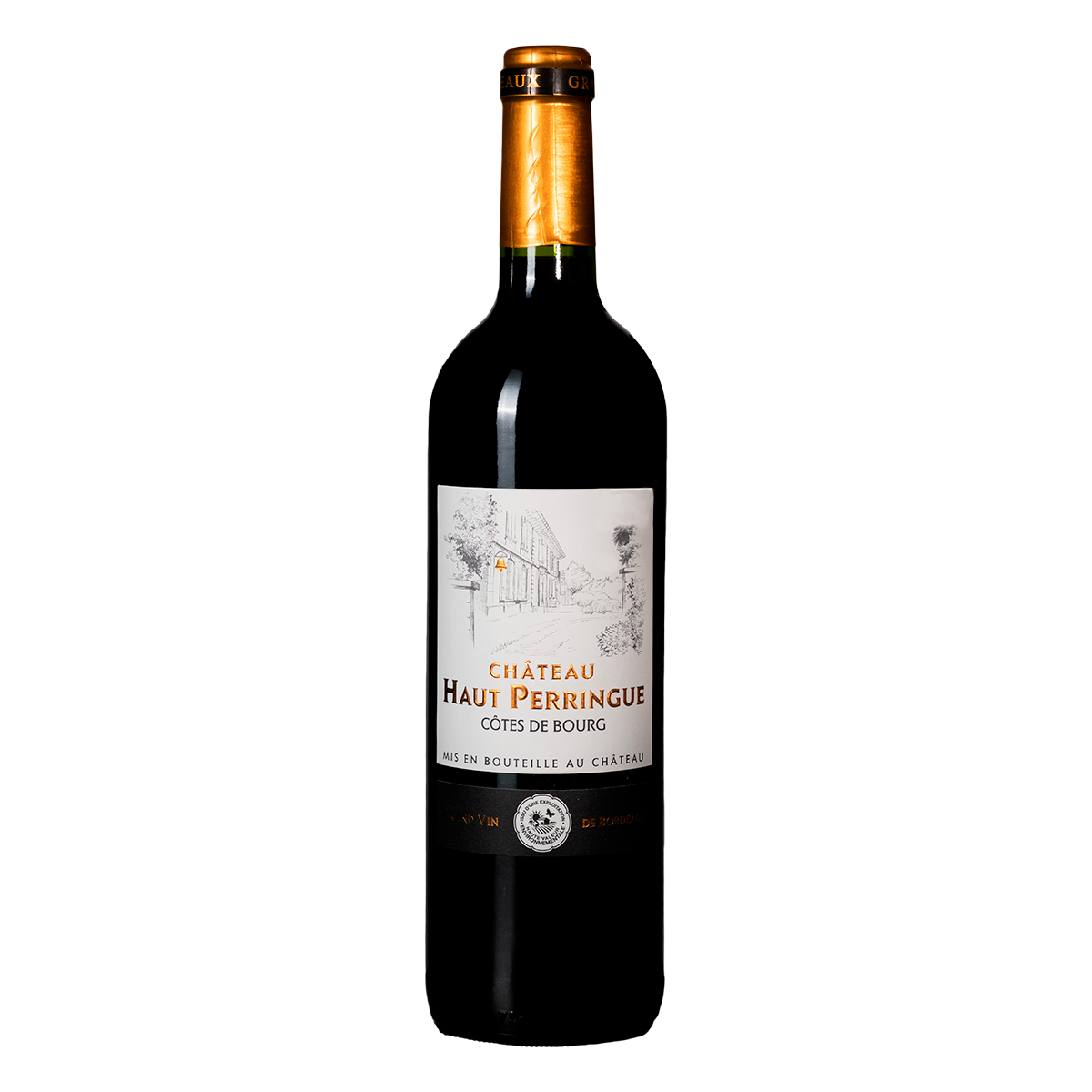 Vinho Tinto Ch&acirc;teau Haut Perringue C&ocirc;tes de Bourg Garrafa 750ml