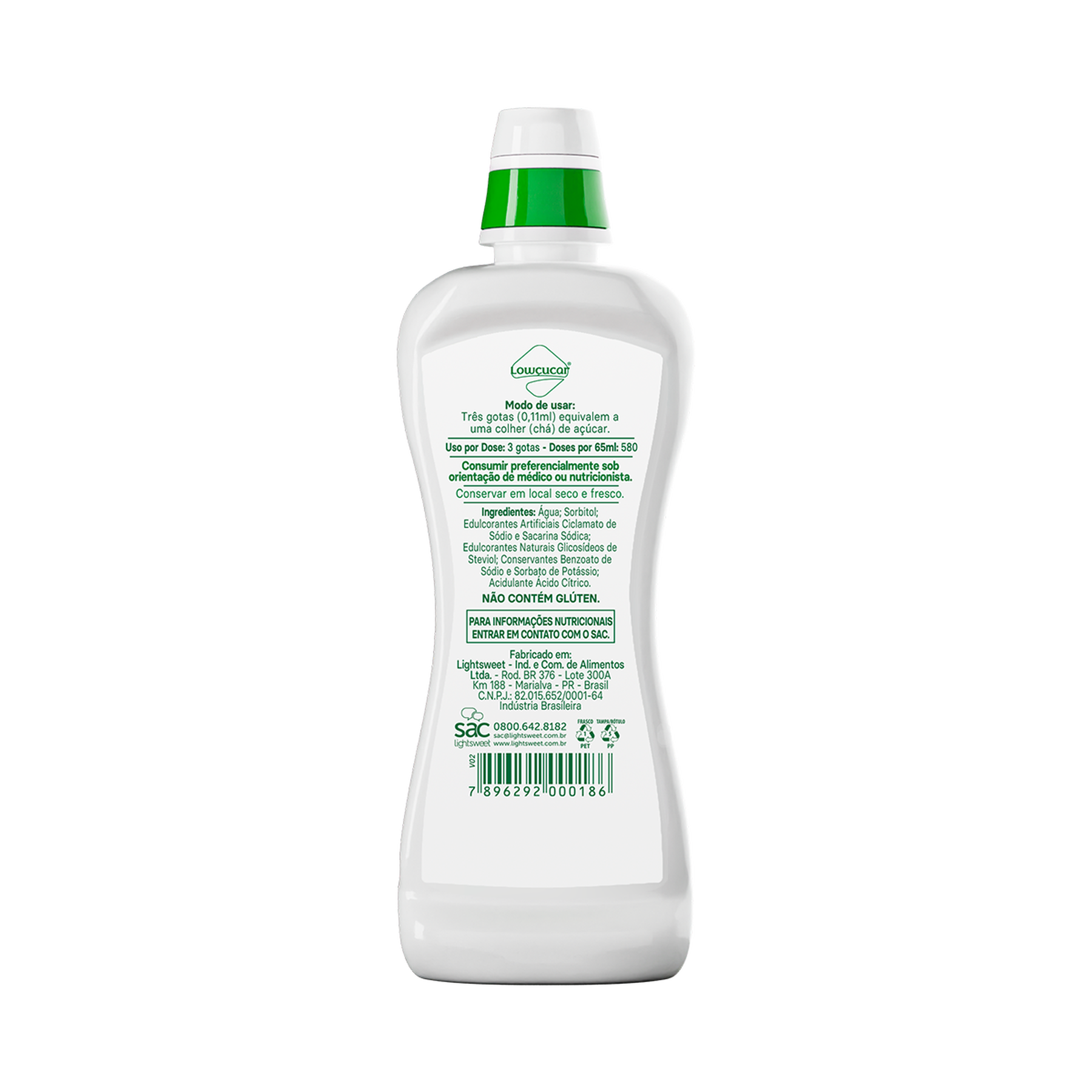 Adoçante Líquido Stevia Plus Lowçucar Frasco 65ml