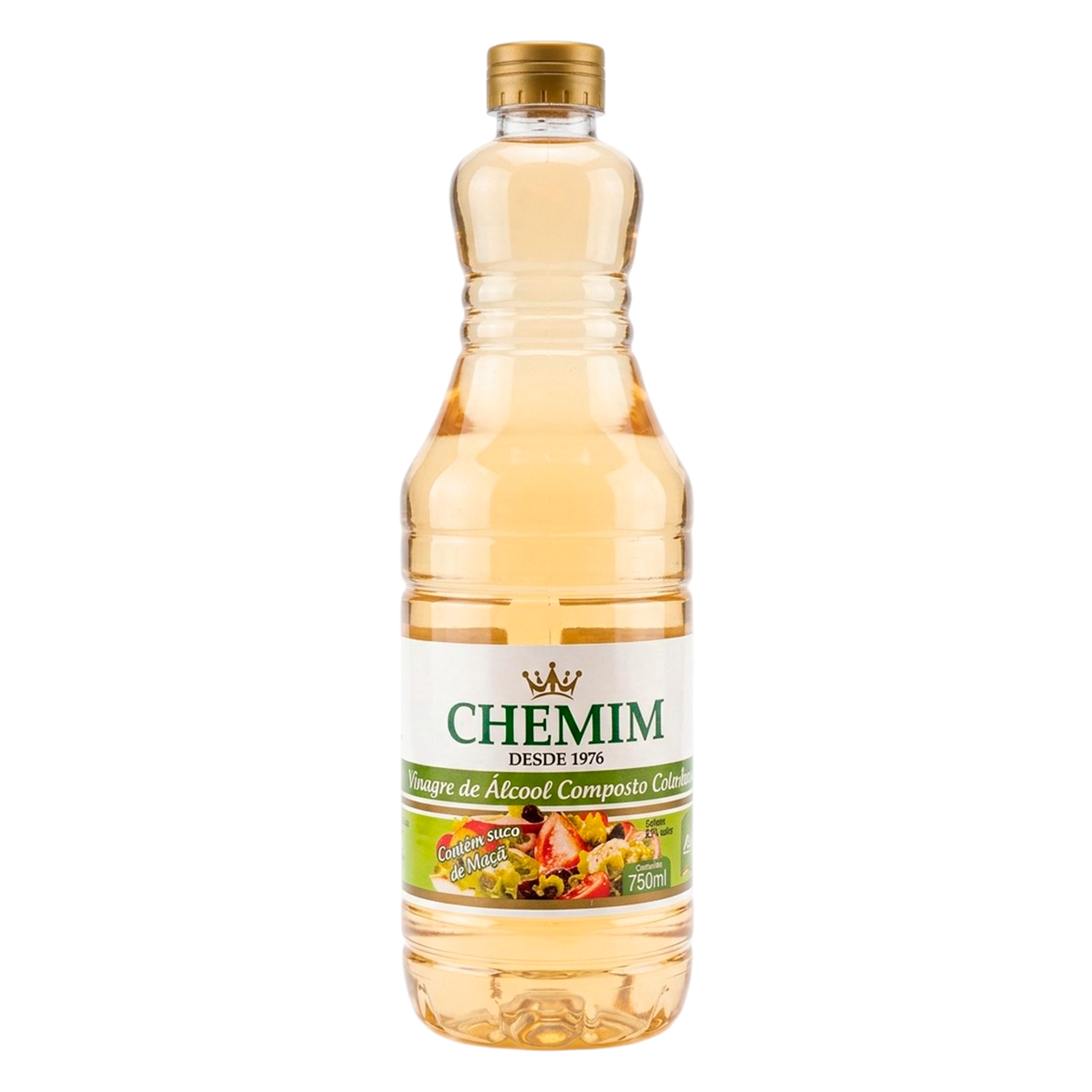 Vinagre de &Aacute;lcool Ma&ccedil;&atilde; Chemim 750ml