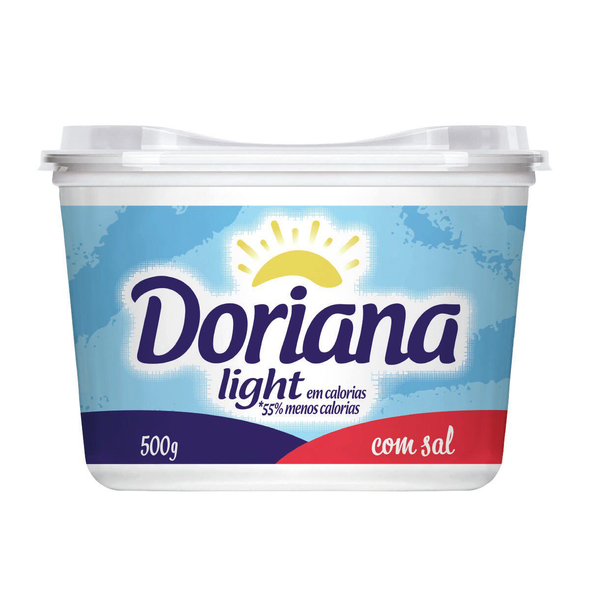 Margarina Cremosa Light com Sal Doriana Pote 500g&nbsp;