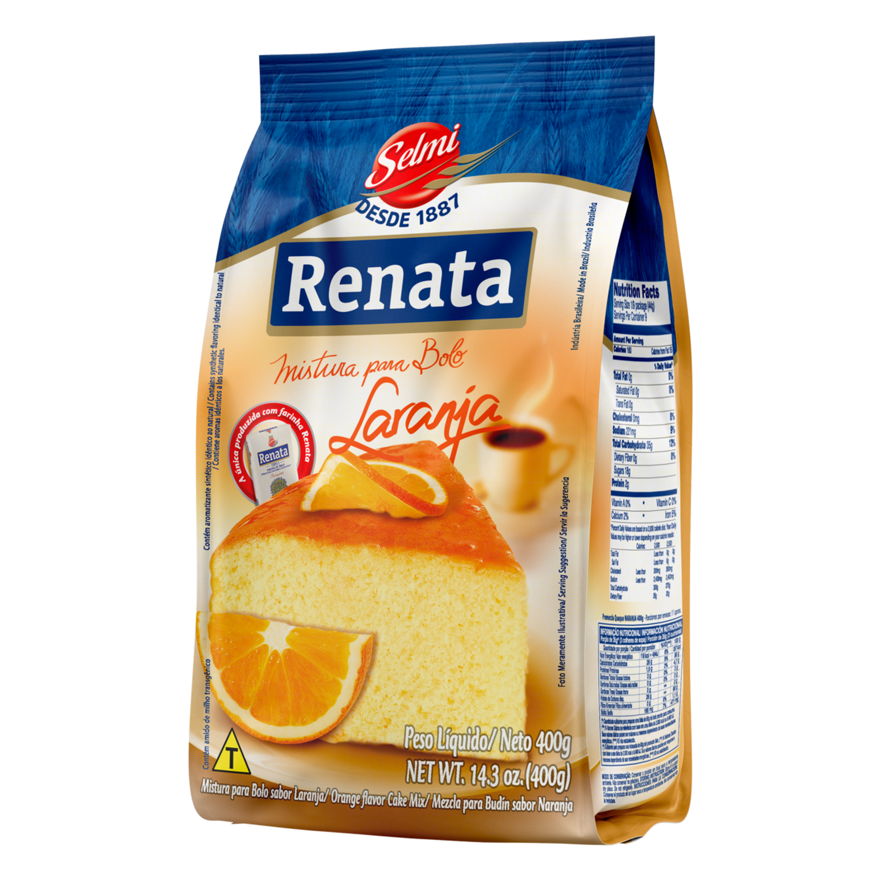 Mistura para Bolo Laranja Renata 400g