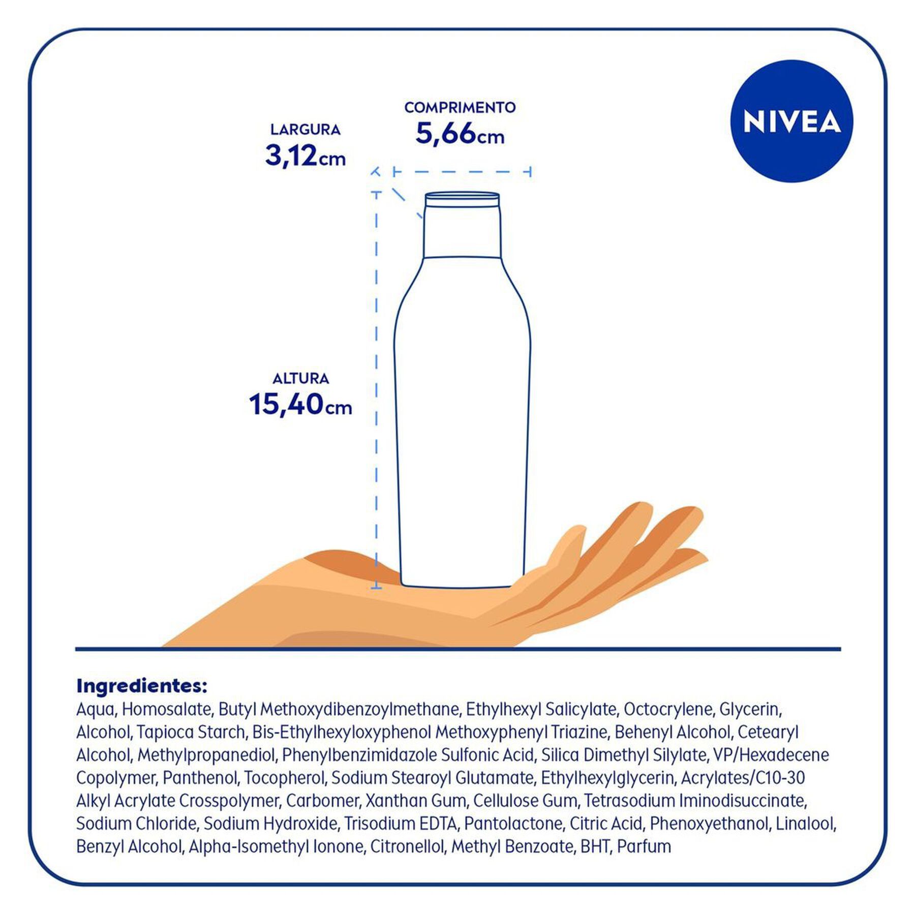 Protetor Solar Protect e Hidrata FPS 50 Nivea Sun Frasco 125ml