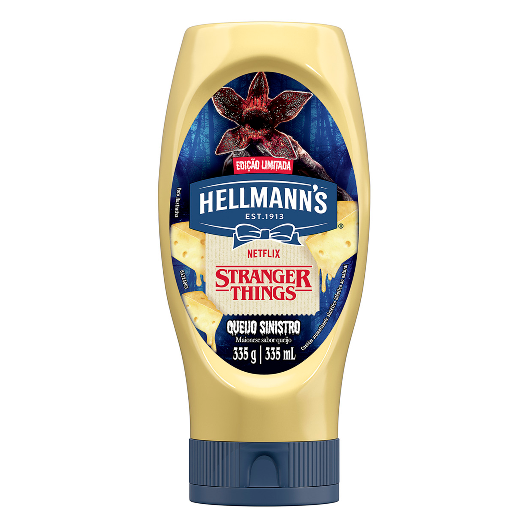 Maionese Queijo Sinistro Stranger Things Hellmann's Squeeze 335g